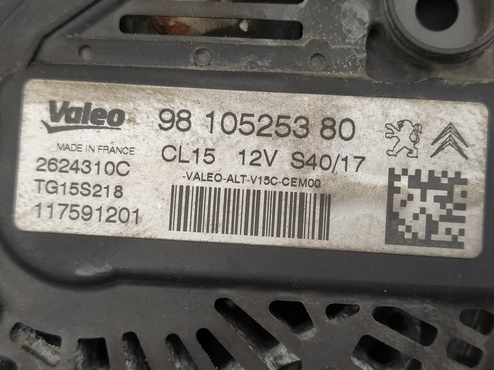 PEUGEOT 308 T9 (2013-2021) Ģenerators 9810525380 18636086