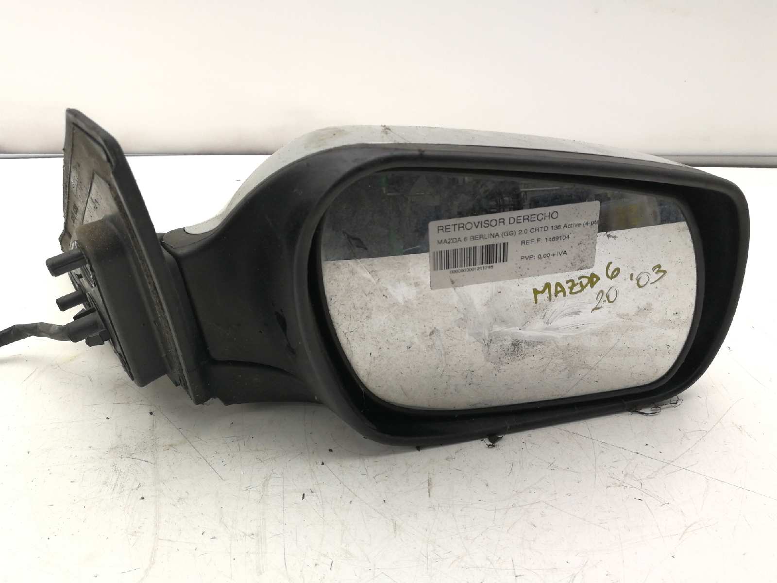 MAZDA 6 GG (2002-2007) Right Side Wing Mirror 1469104 18436390