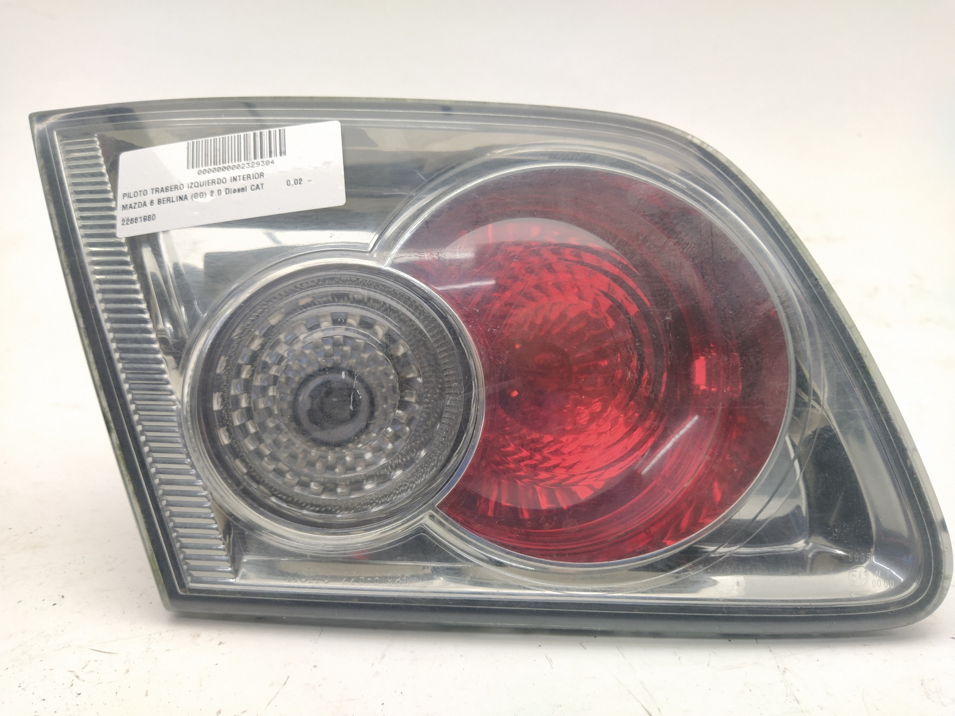 MAZDA 6 GG (2002-2007) Rear Left Taillight 22661980 23685507