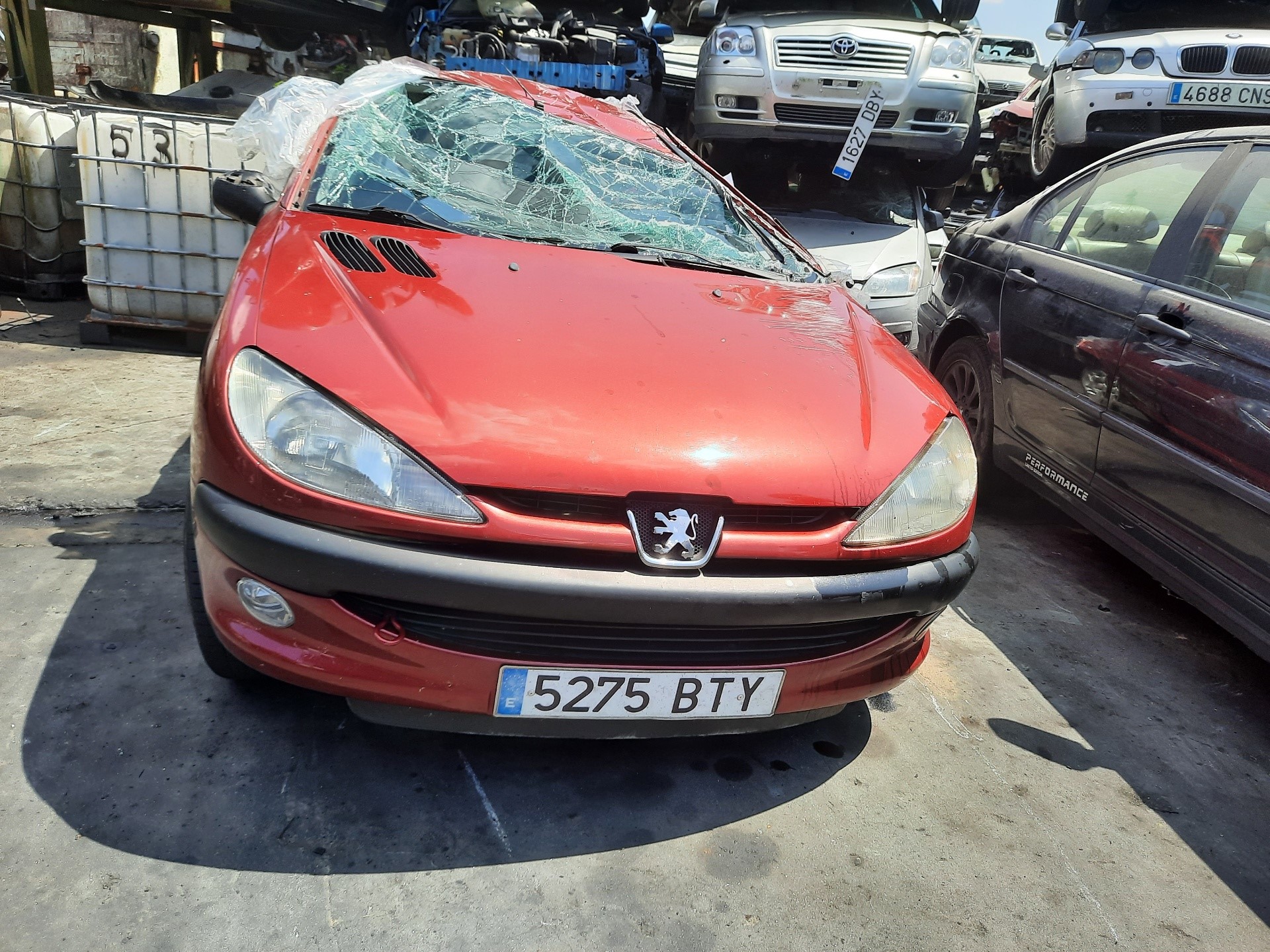 PEUGEOT 206 1 generation (1998-2009) Fram vänster strålkastare 9640559580 26361869