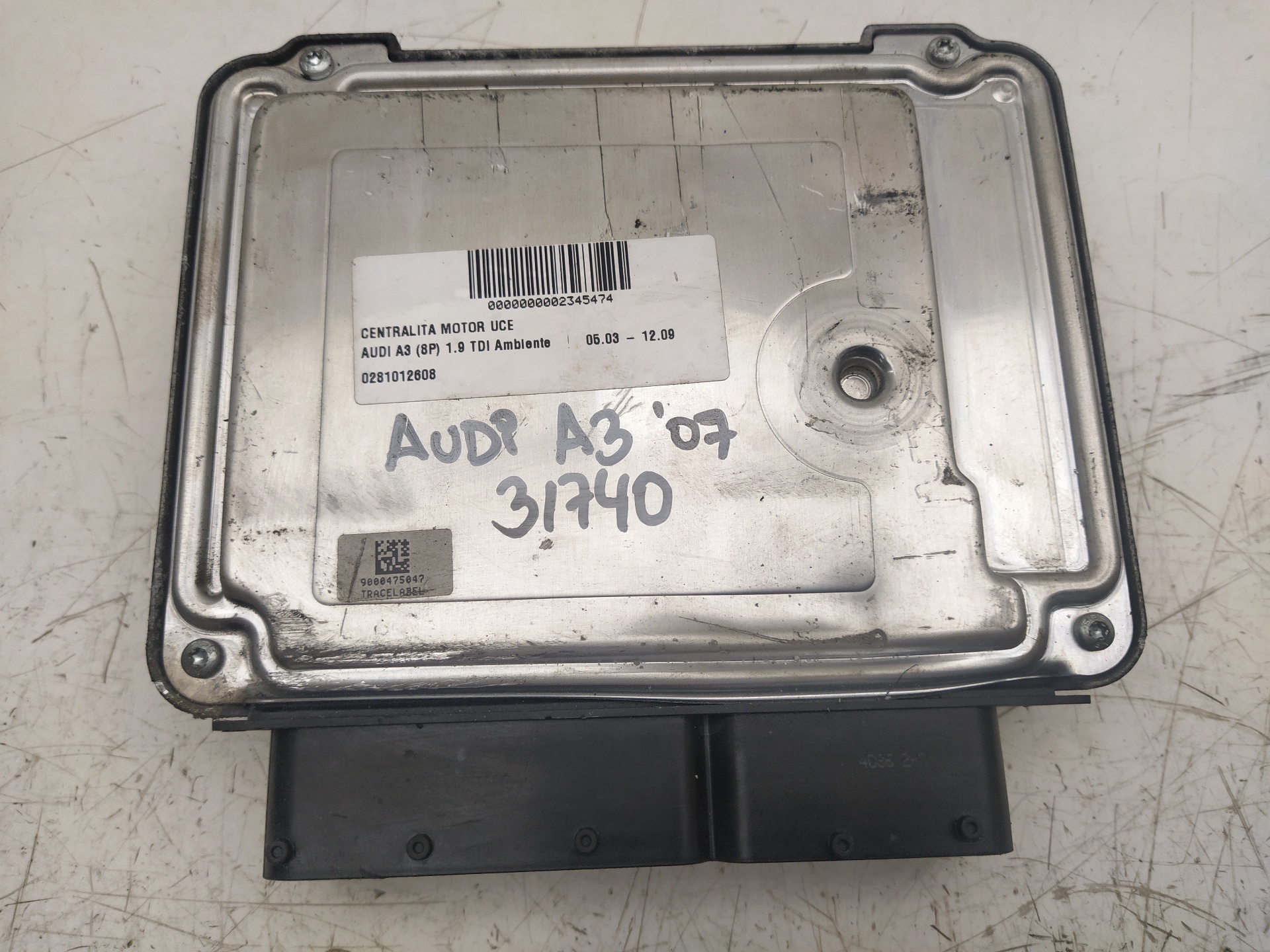 AUDI A2 8Z (1999-2005) Engine Control Unit ECU 0281012608, 03G906021CS 23243634