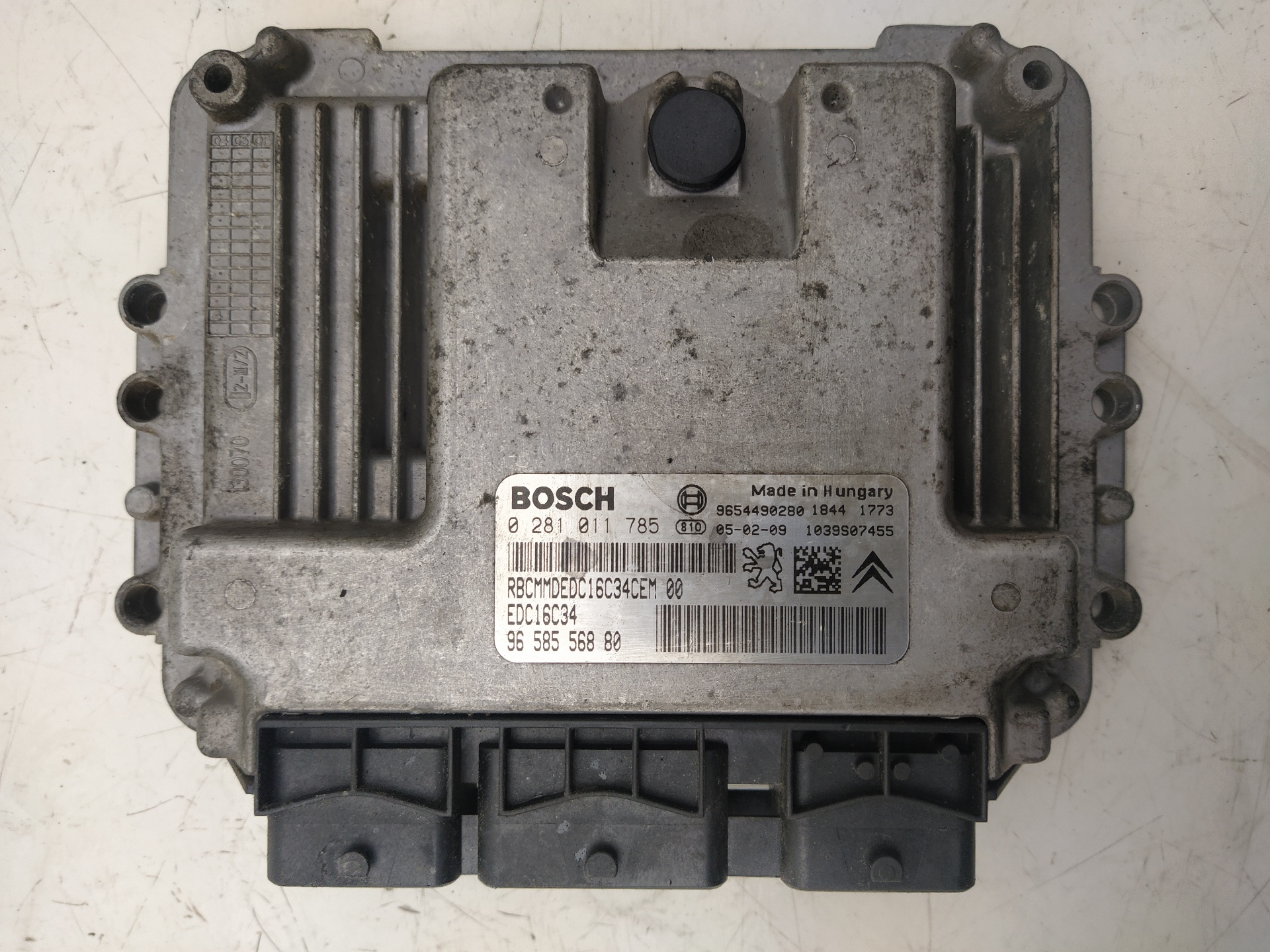 CITROËN C3 2 generation (2009-2016) Engine Control Unit ECU 0281011785,9658556880 24024639