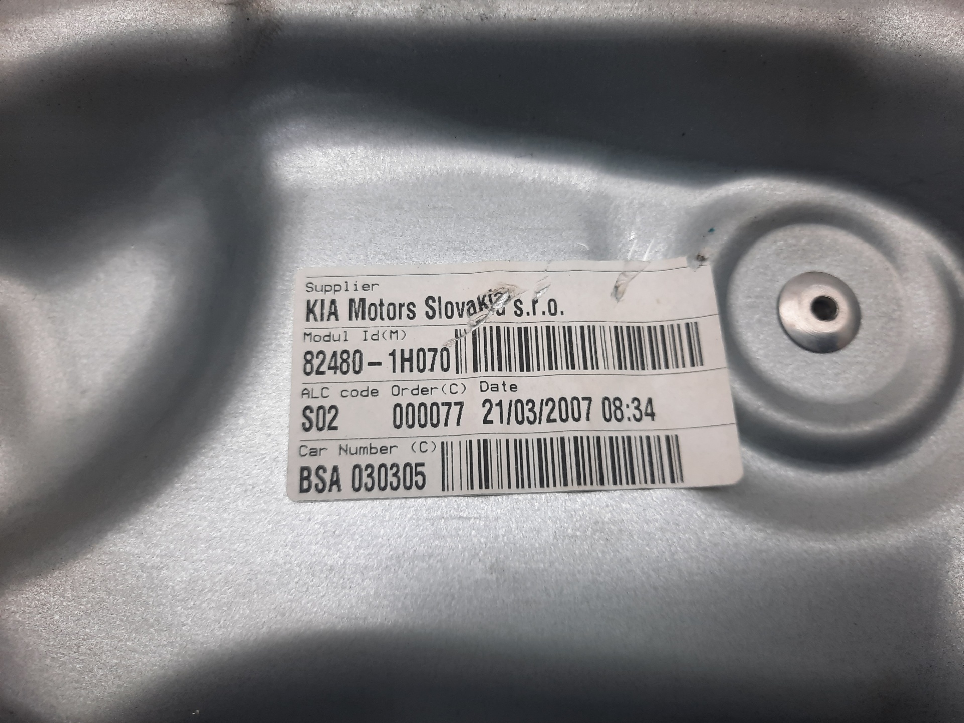 KIA Cee'd 1 generation (2007-2012) Vindusregulator foran høyre dør 824801H070, 402054D 18632425