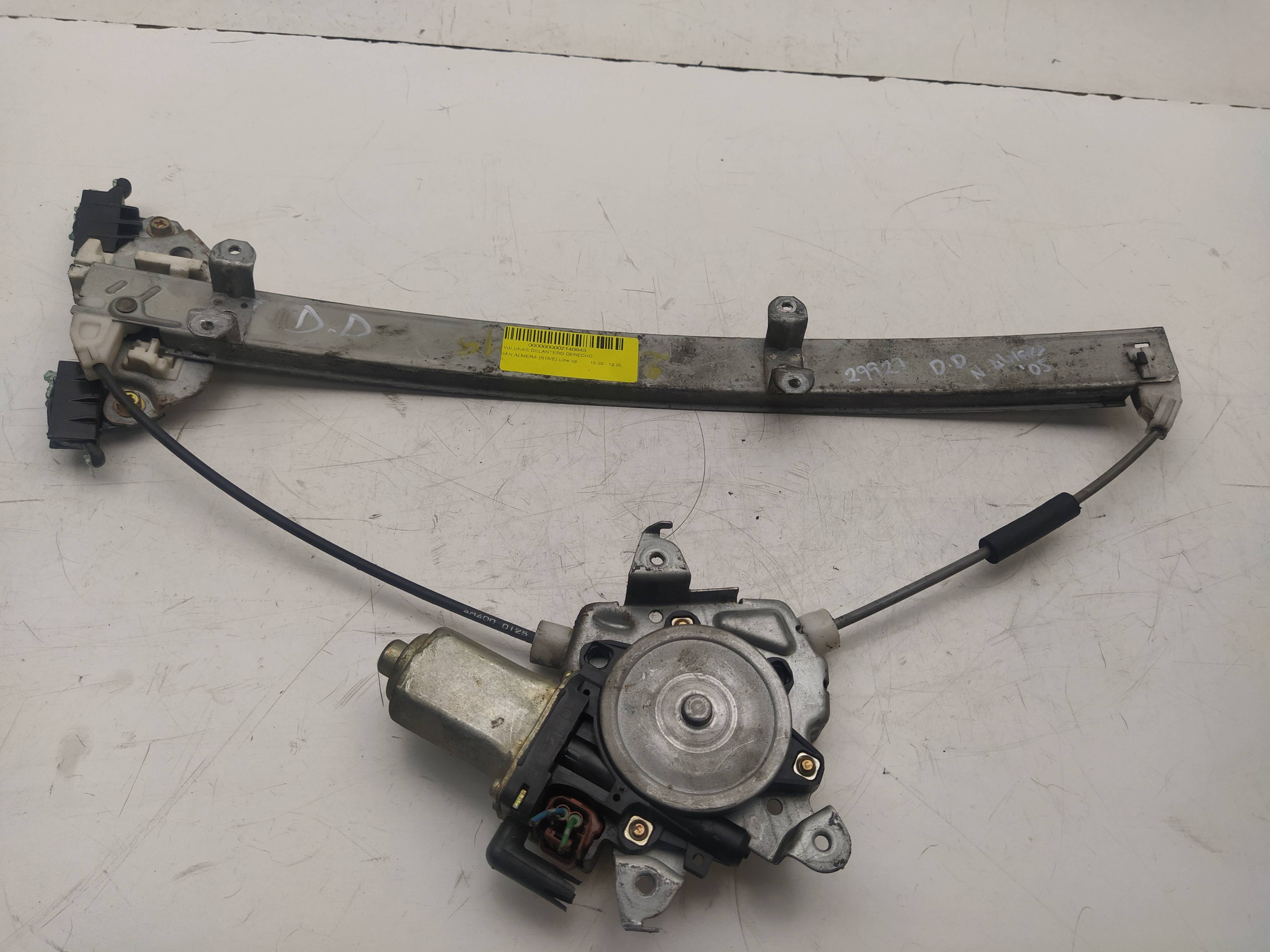 VAUXHALL Almera N16 (2000-2006) Front Right Door Window Regulator 400600T2 24012850