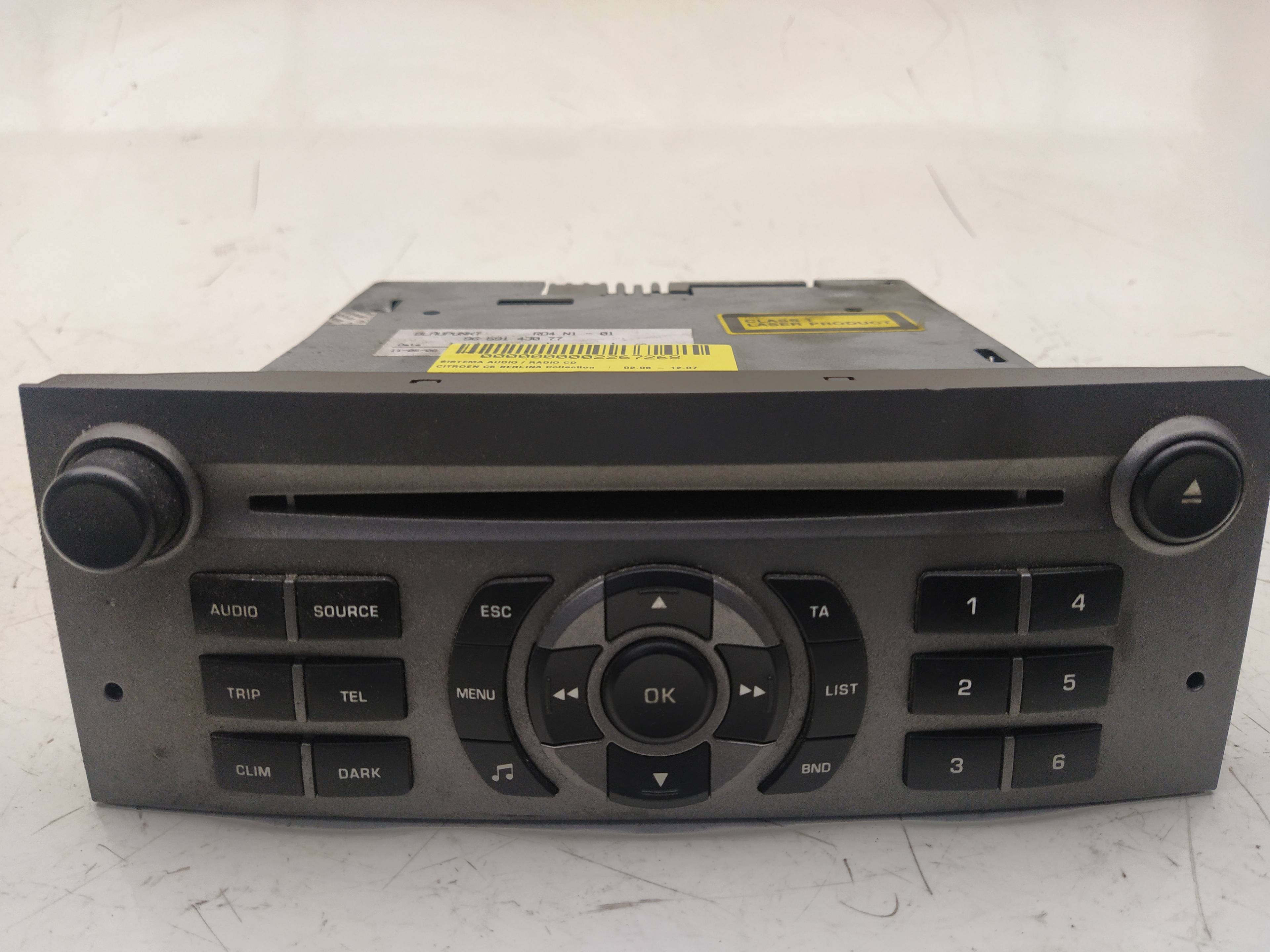CITROËN C5 1 generation (2001-2008) Music Player Without GPS 9659143077 20364547