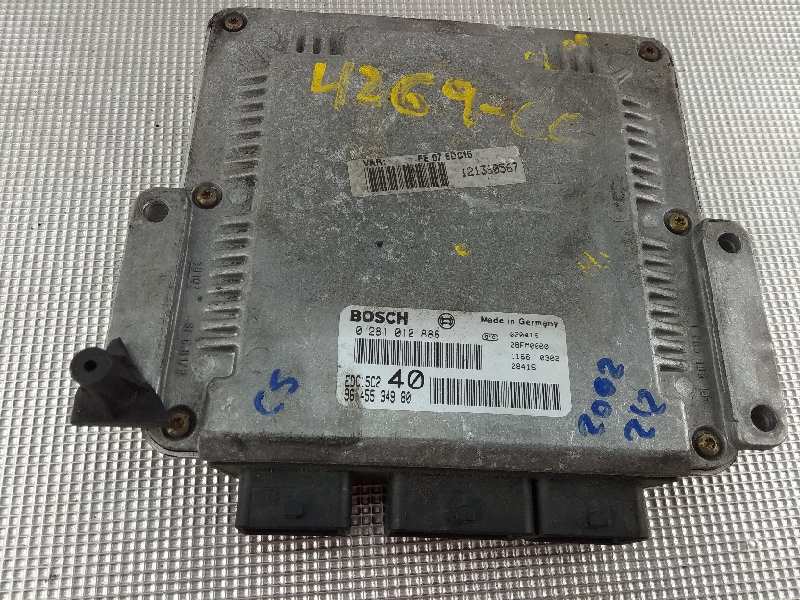 MITSUBISHI C5 1 generation (2001-2008) Engine Control Unit ECU 0281010886, 9645534980, 28FM0000 18449412