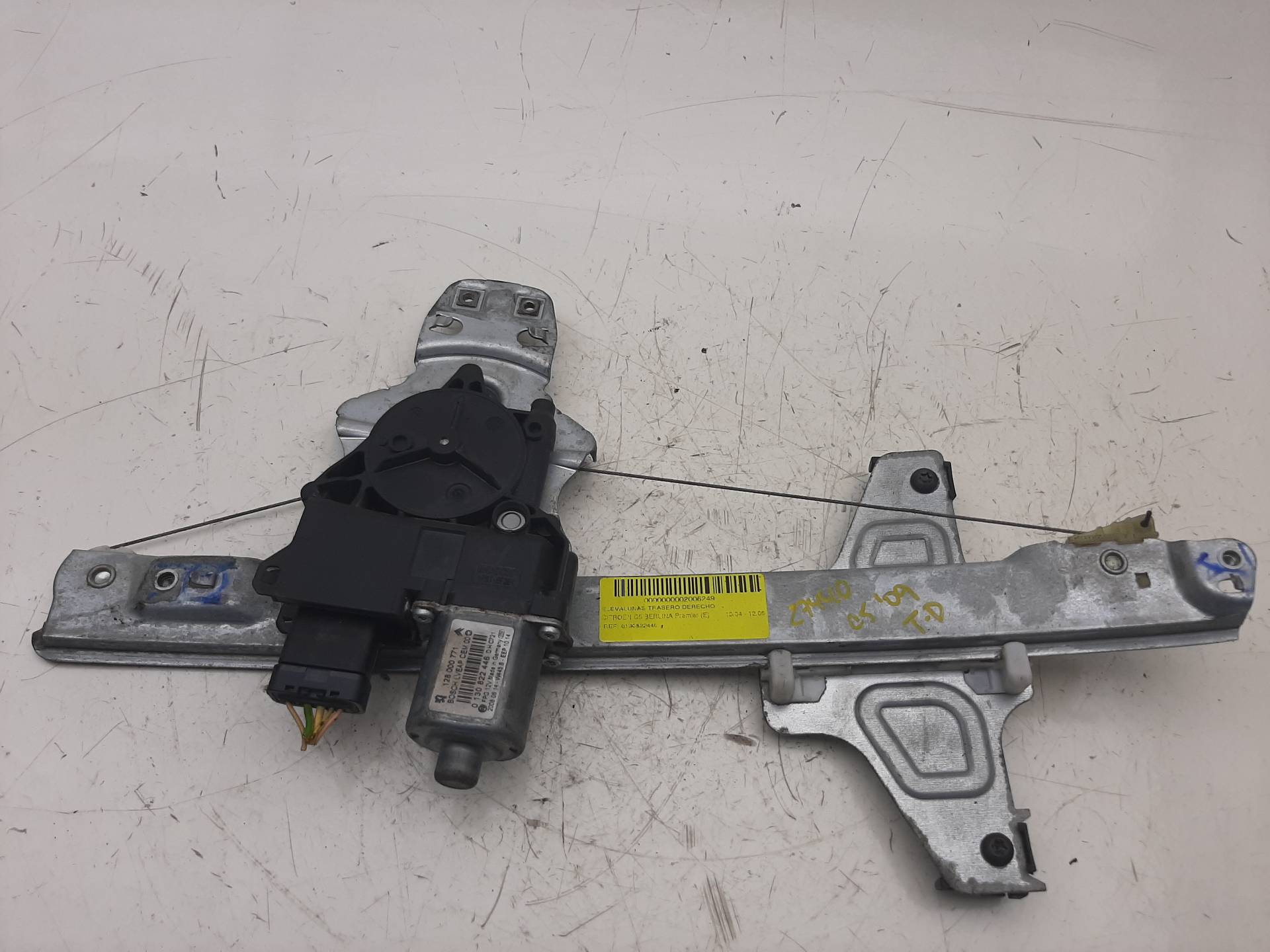 CITROËN C5 1 generation (2001-2008) Rear Right Door Window Regulator 0130822446, 128000771 18575582