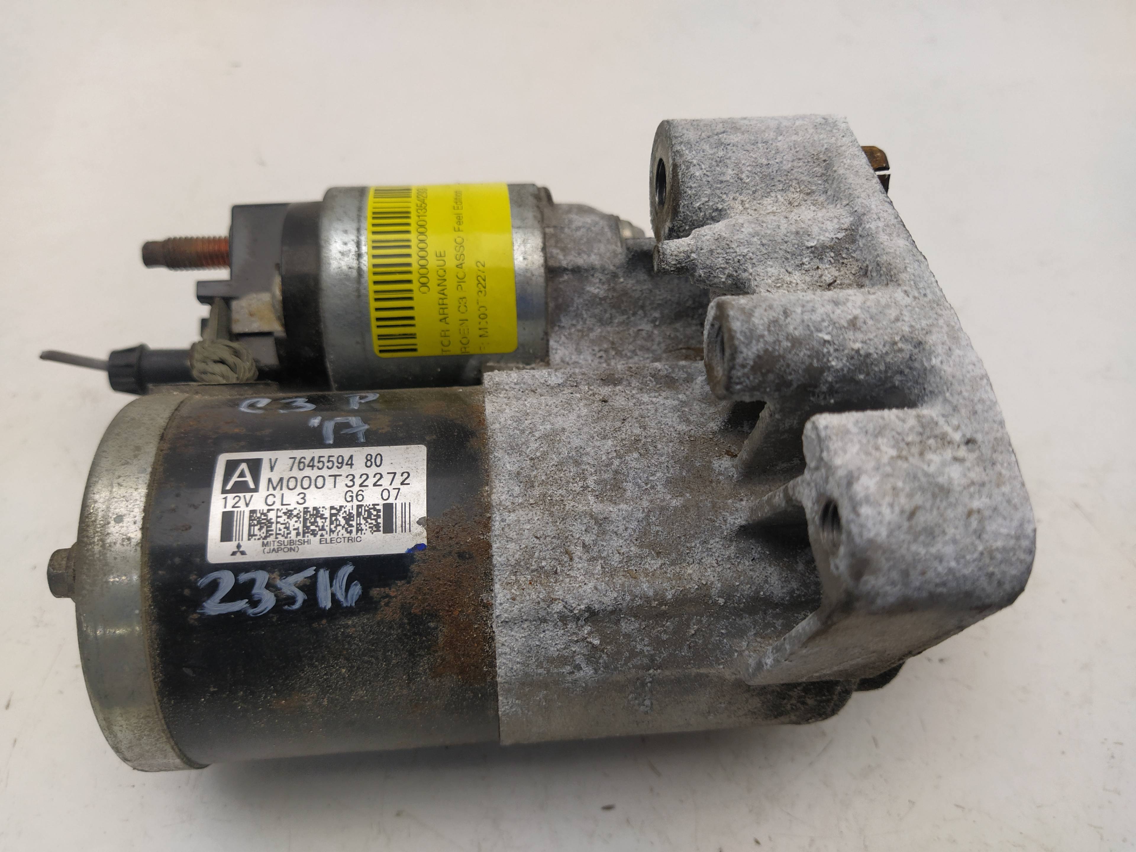 CITROËN C3 Picasso 1 generation (2008-2016) Starter Motor M000T32272, V764559480 18454218