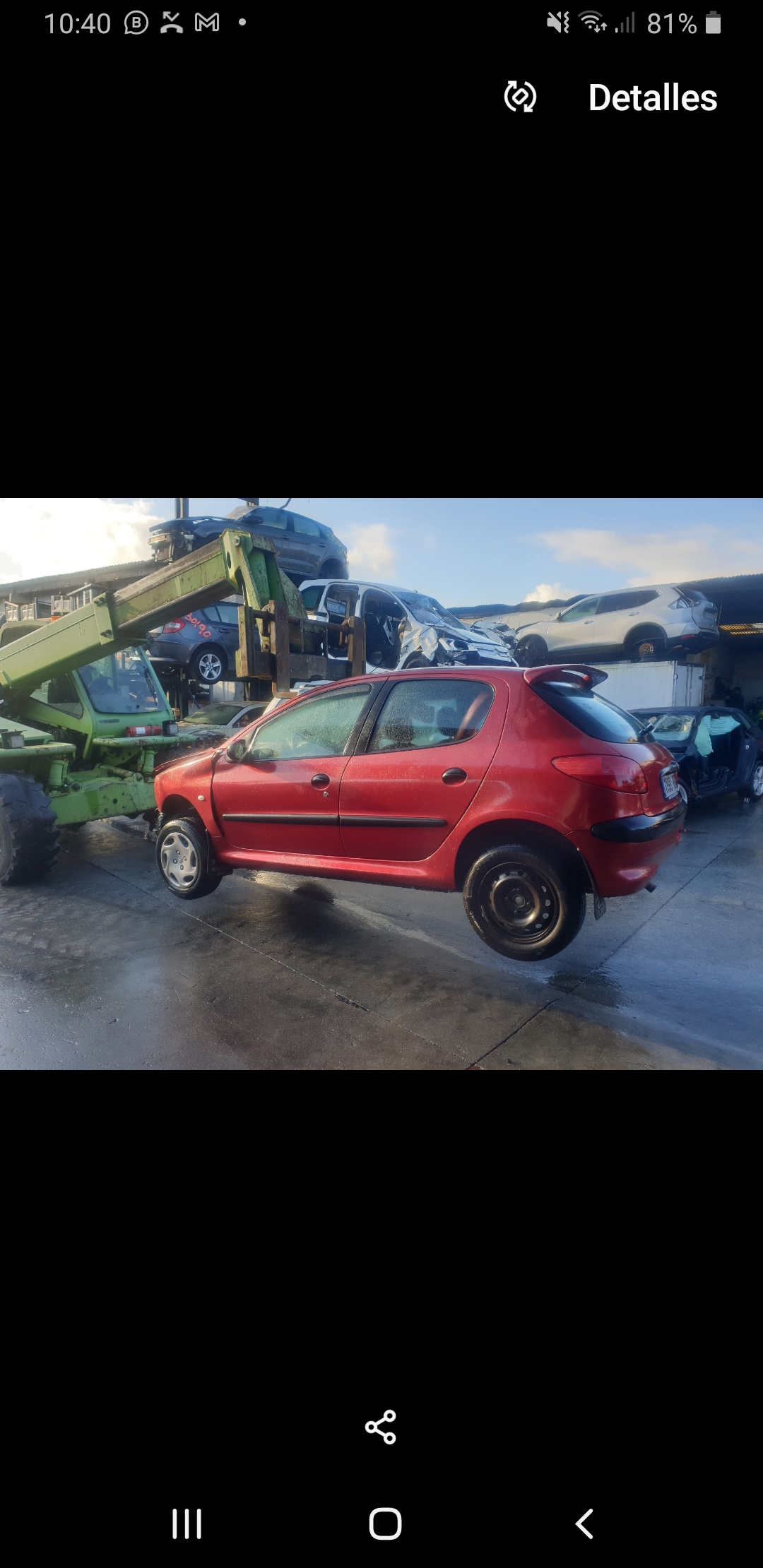 PEUGEOT 206 1 generation (1998-2009) Priekinių dešinių durų veidrodis 6475000 18630650