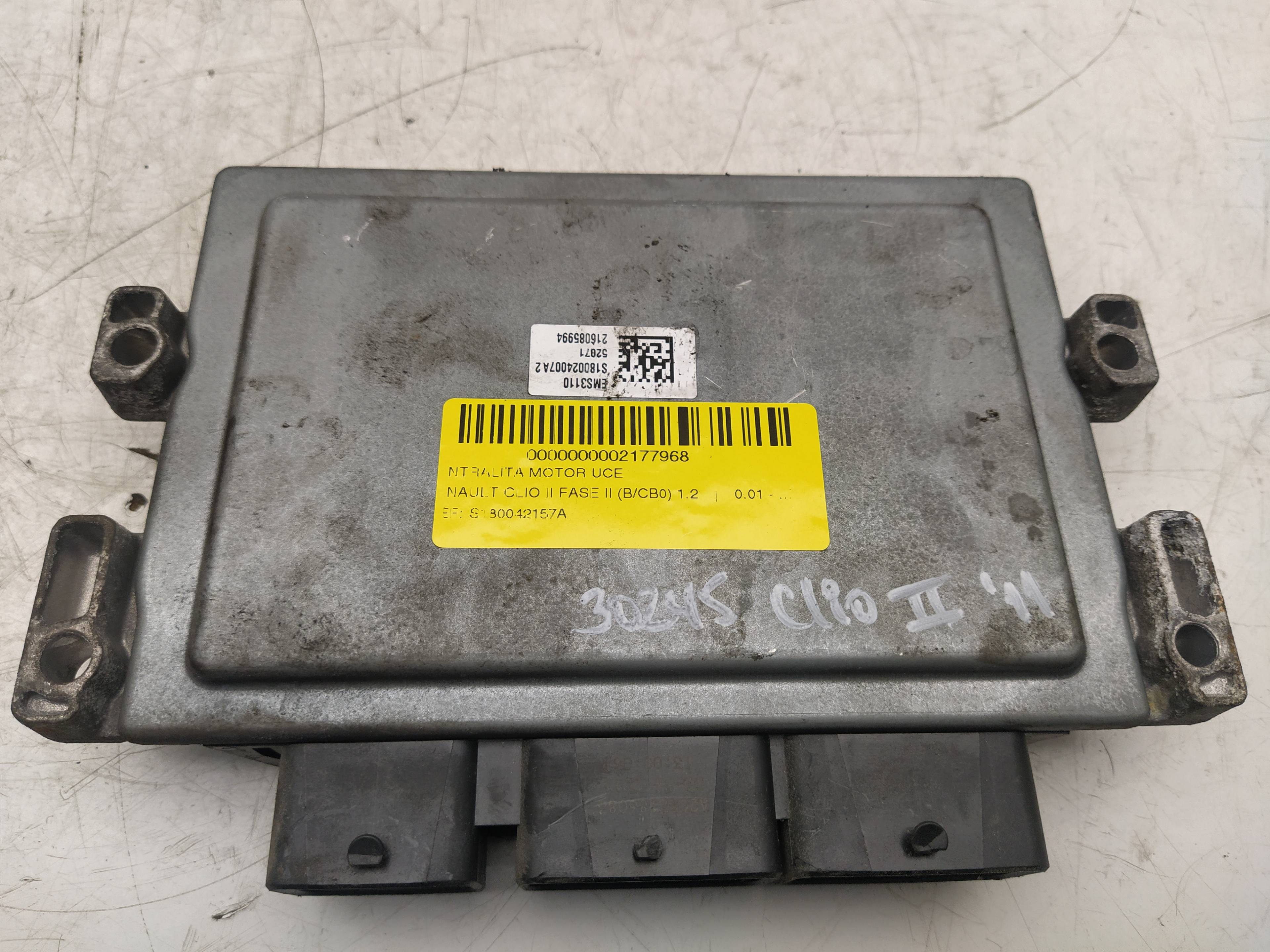 VAUXHALL Clio 2 generation (1998-2013) Engine Control Unit ECU S180042157A, 237101206R 18629428