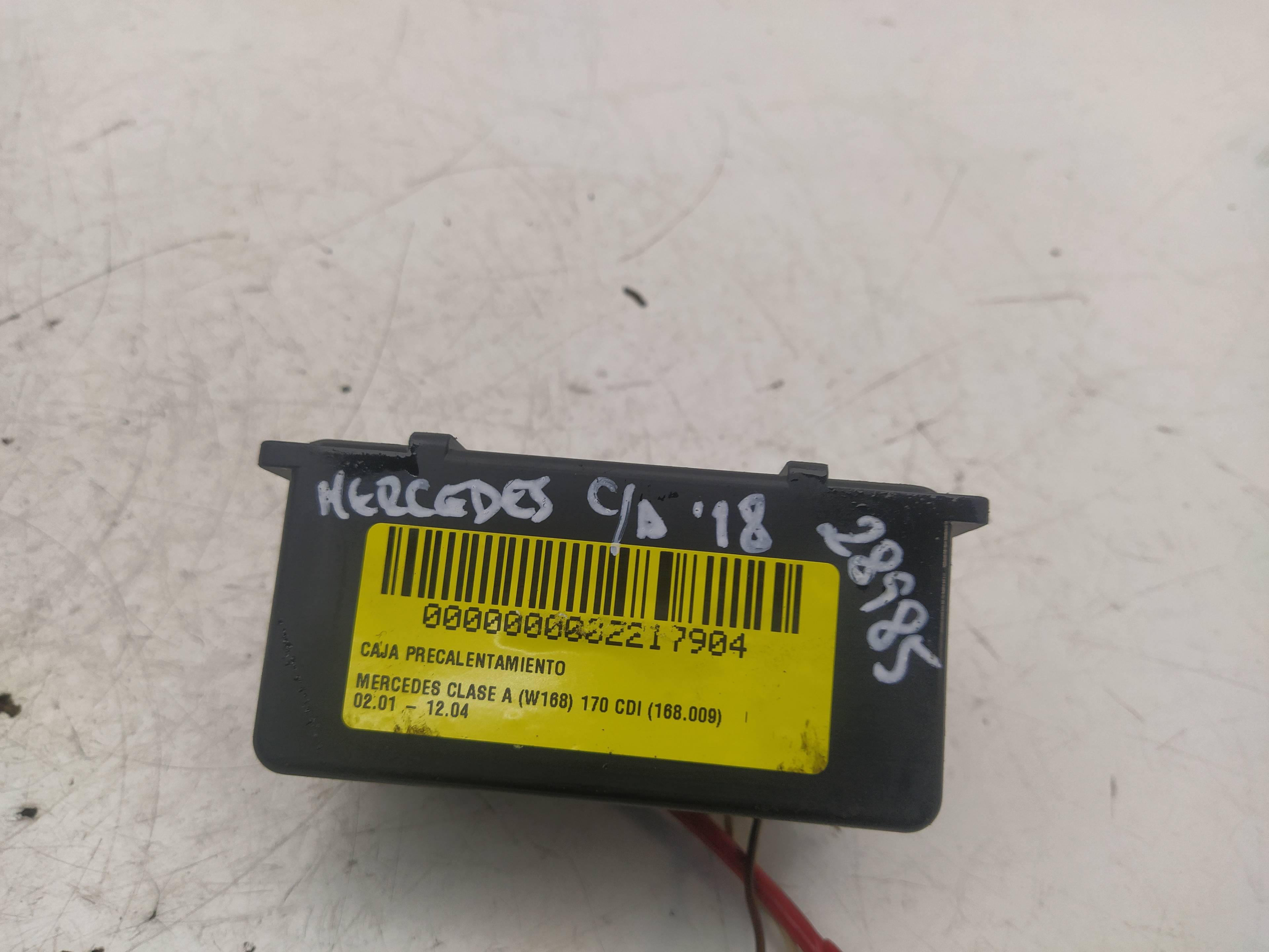 MERCEDES-BENZ A-Class W168 (1997-2004) Relays 0255452832 18642910