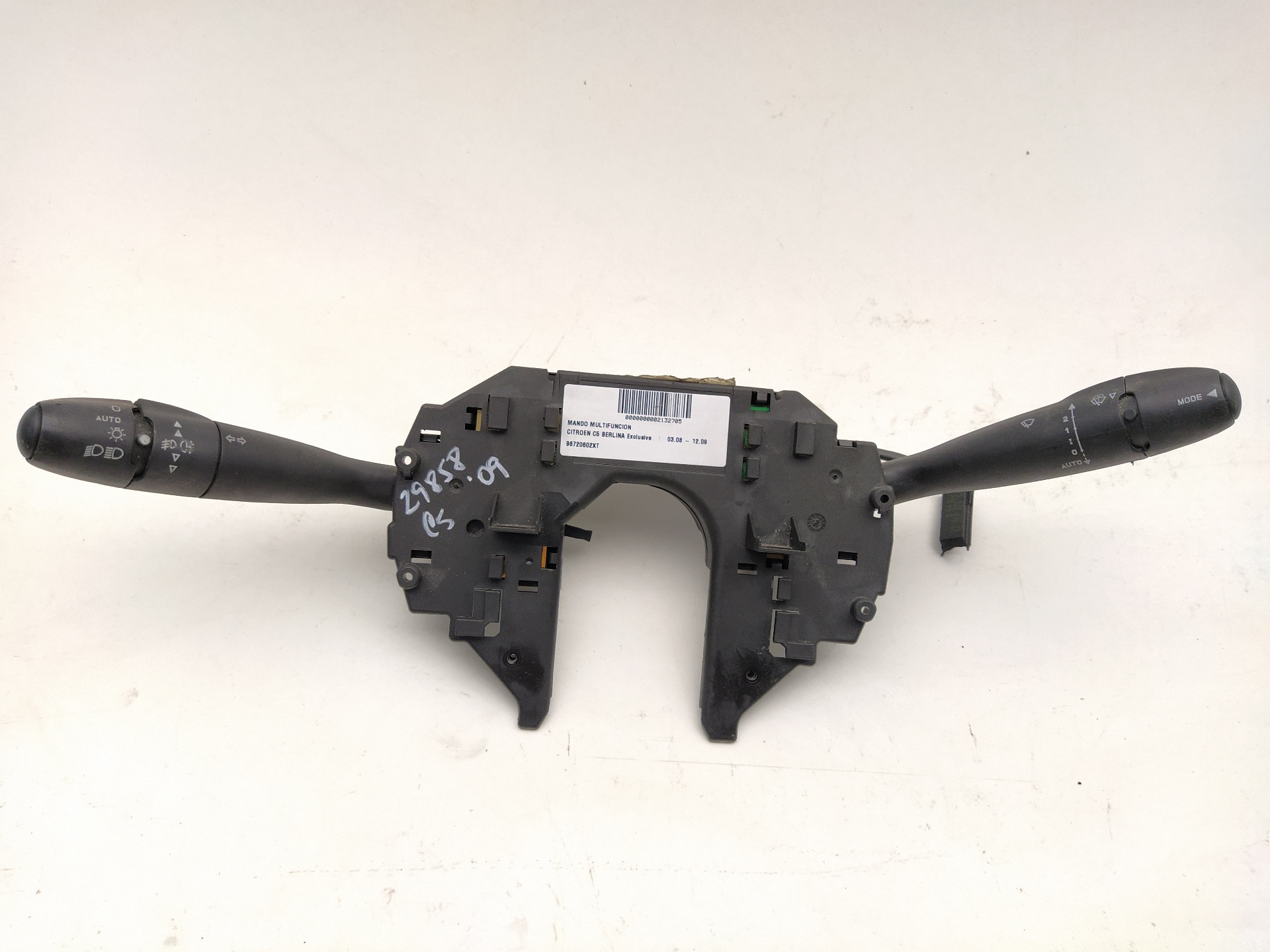 CITROËN C5 2 generation (2008-2017) Switches 96720602XT, 12276319 18612504