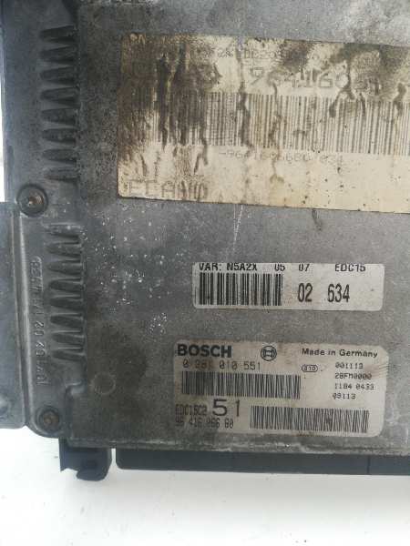 TOYOTA 306 1 generation (1993-2002) Engine Control Unit ECU 0281010551,9641606680,28FM0000 18514611