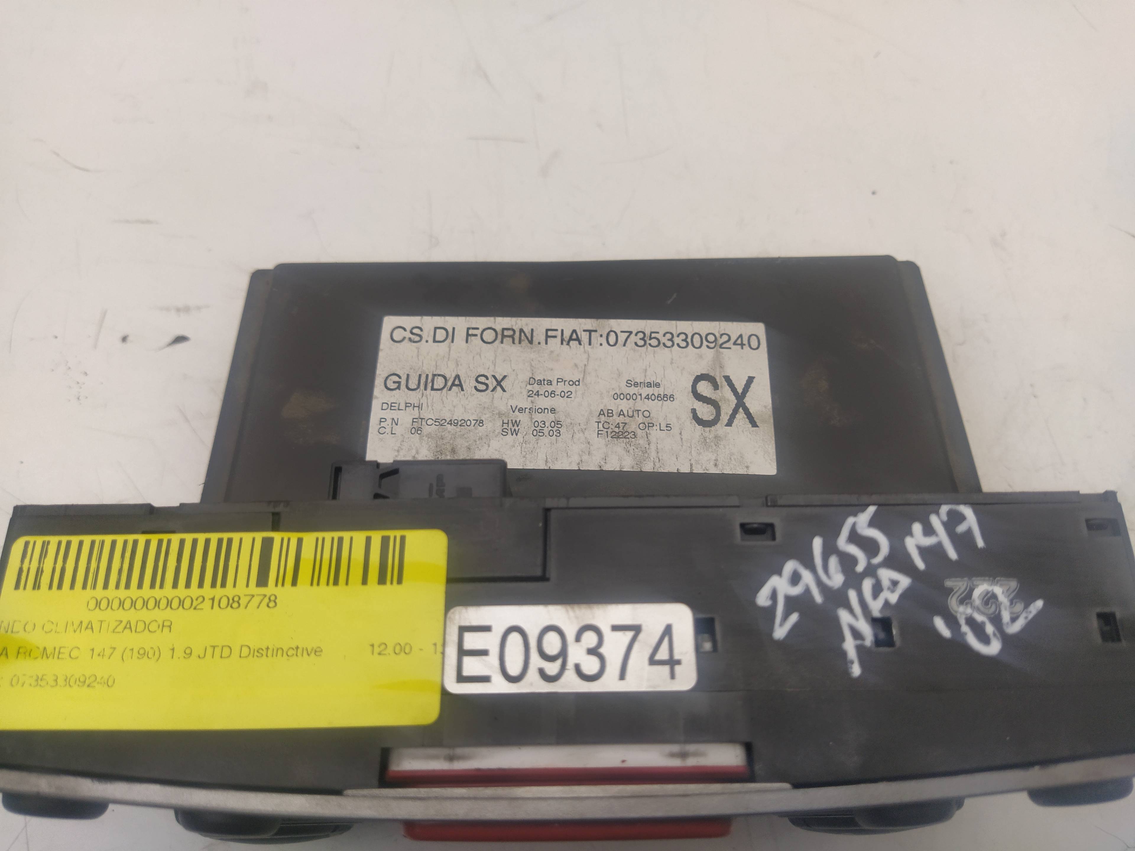 NISSAN 147 2 generation (2004-2010) Climate  Control Unit 07353309240 18604024