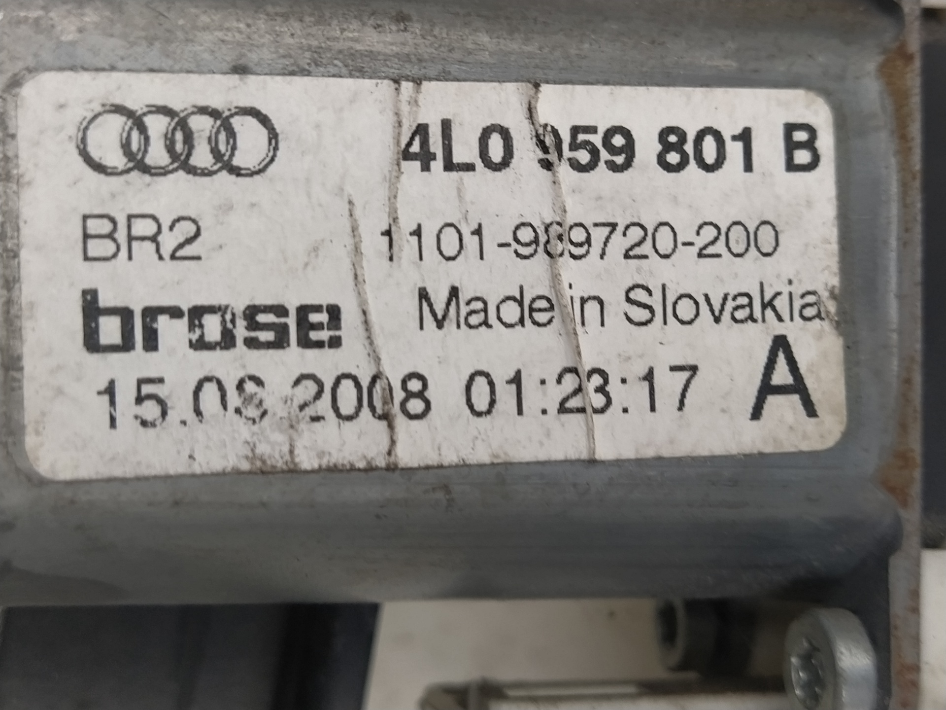 AUDI Q7 4L (2005-2015) Стеклоподъемник задней левой двери 4L0839461D 18649649