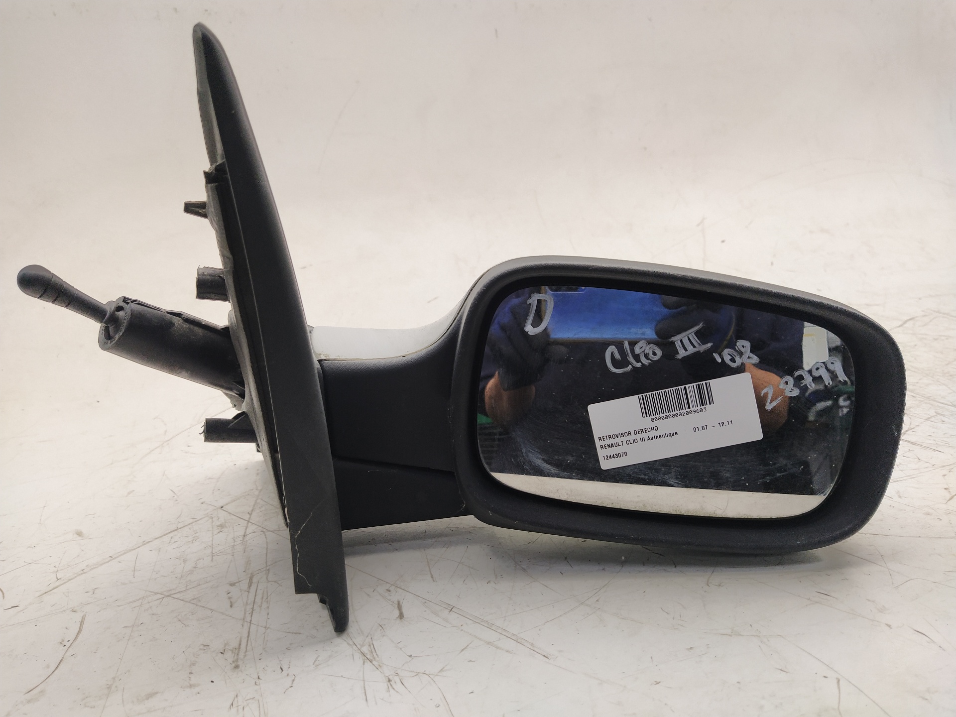 RENAULT Clio 3 generation (2005-2012) Priekinių dešinių durų veidrodis 12443070 25041747