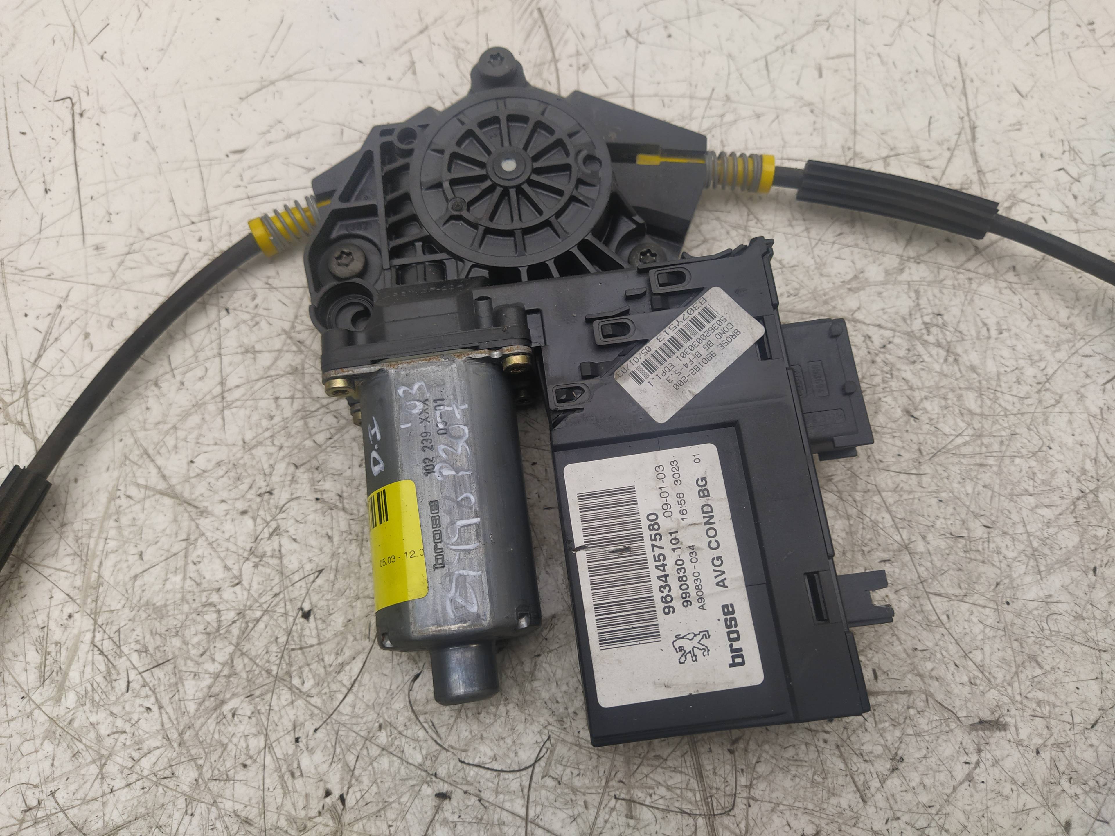 PEUGEOT 307 1 generation (2001-2008) Front Left Door Window Regulator 0130821767,9634457580 18596322