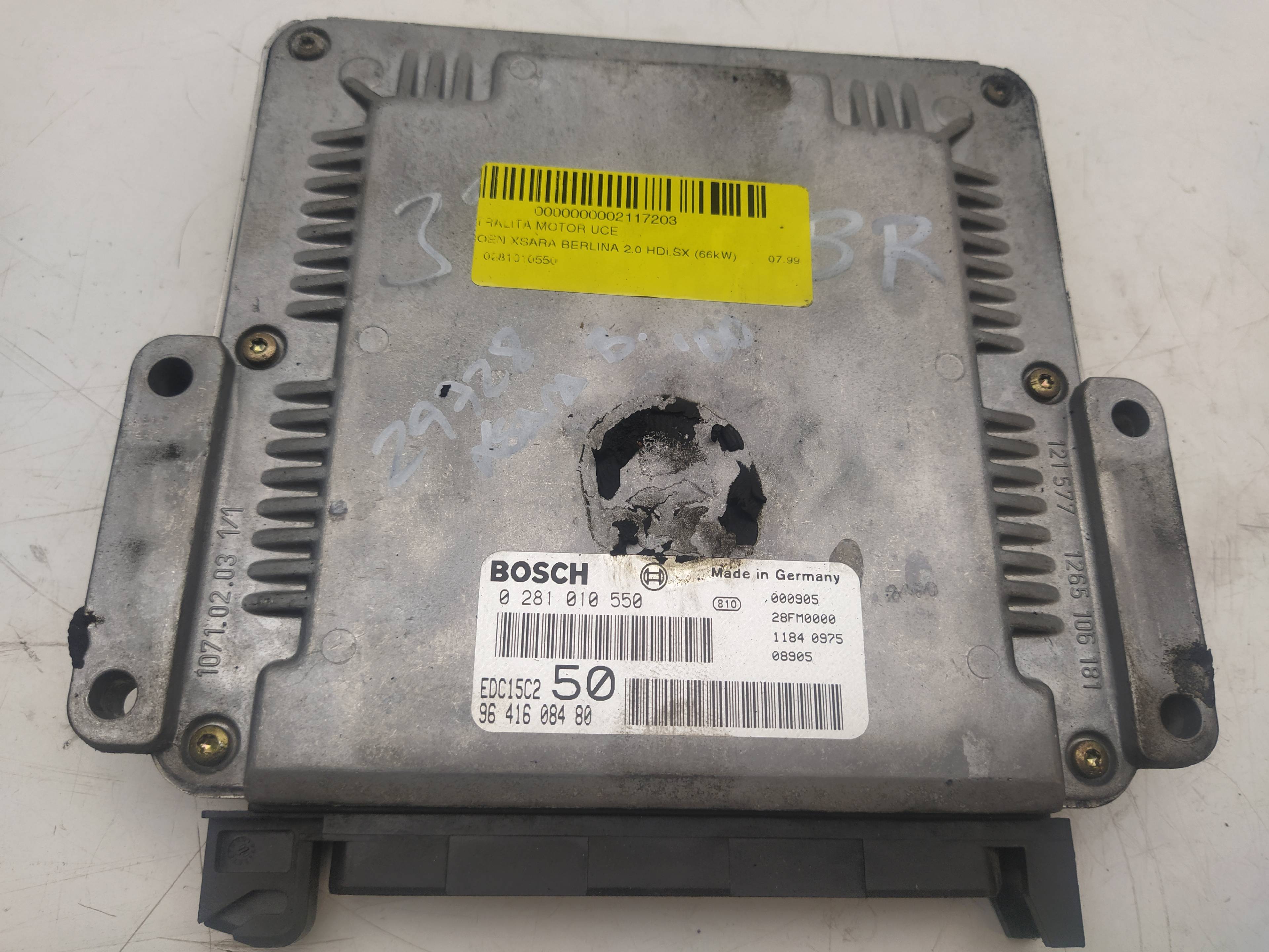 CITROËN Xsara 1 generation (1997-2004) Engine Control Unit ECU 0281010550, 9641608480 18607491