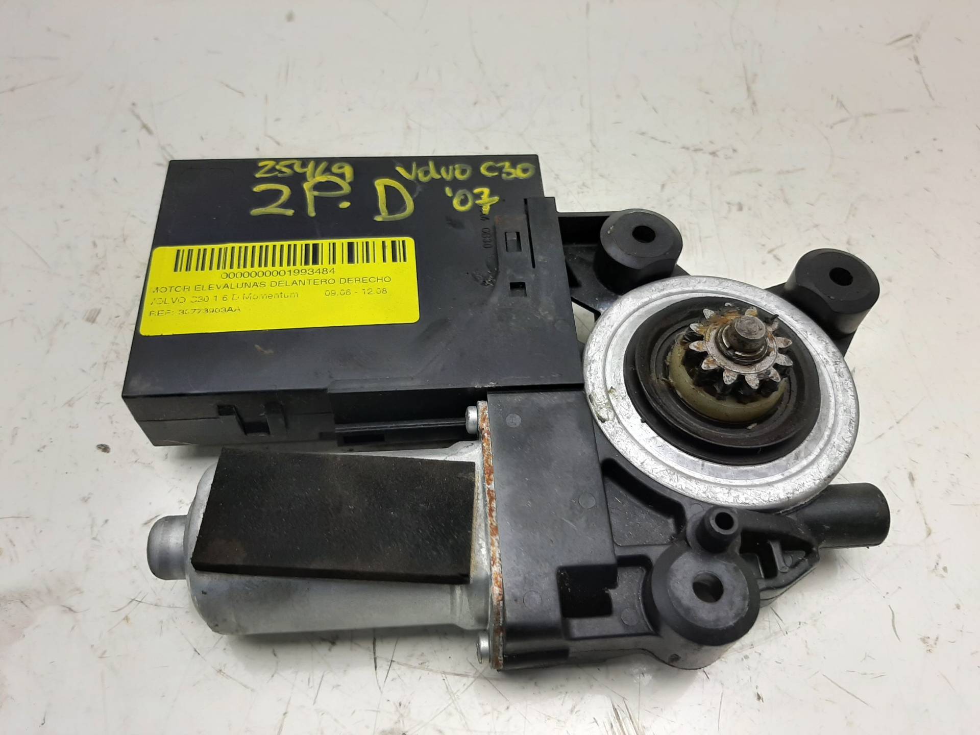 VOLVO C30 1 generation (2006-2013) Front høyre dør vinduskontrollmotor 30773903AA, 979037100, 976595104 24009782