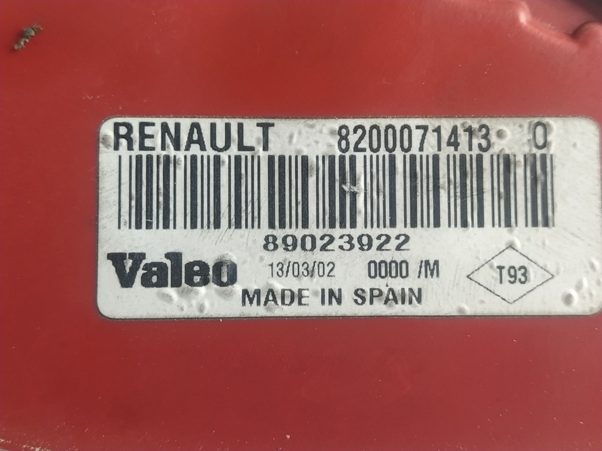 RENAULT Clio 3 generation (2005-2012) Galinis kairys žibintas 8200071413 24599104
