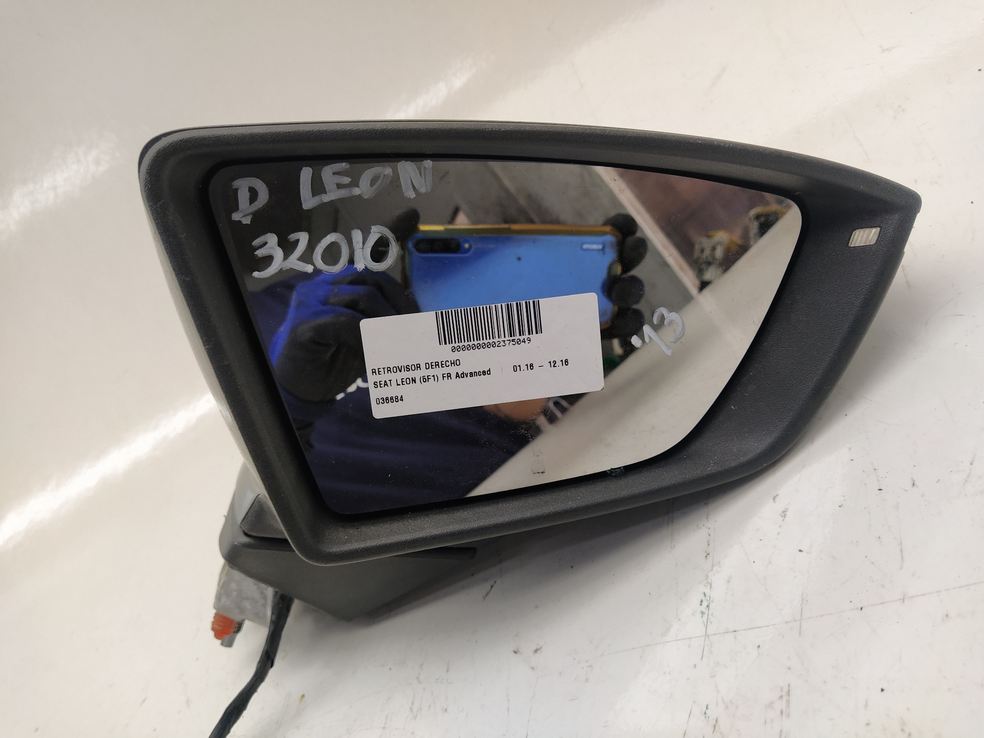 SEAT Leon 3 generation (2012-2020) Priekinių dešinių durų veidrodis 036684 24948413