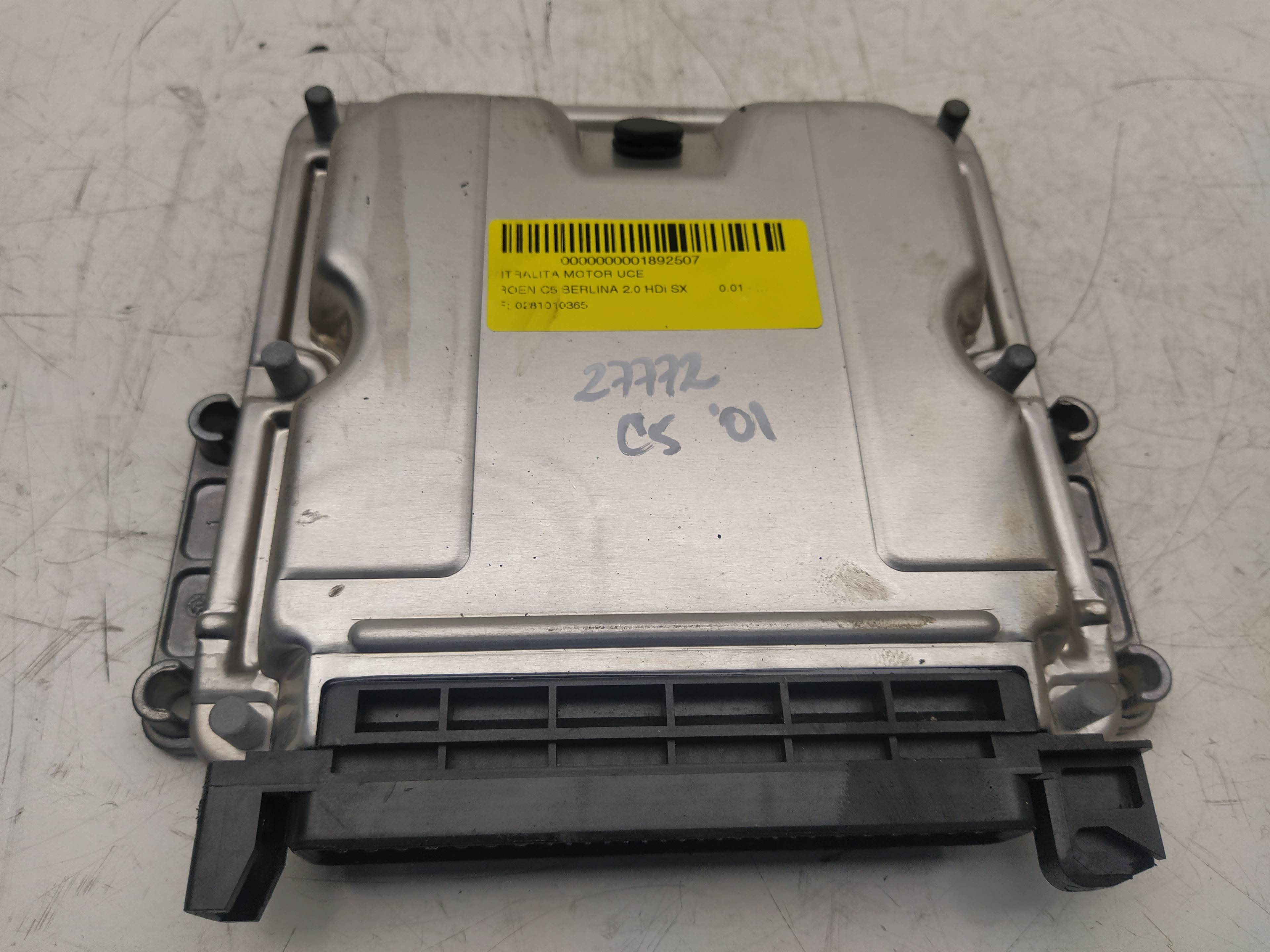 CITROËN C5 1 generation (2001-2008) Engine Control Unit ECU 0281010365, 9641607980 18553954