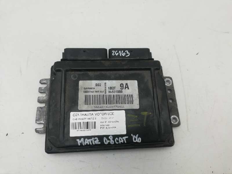 CHEVROLET Matiz 2 generation (2005-2010) Motorkontrollenhet ECU 5WY5407A,96801800 18511735