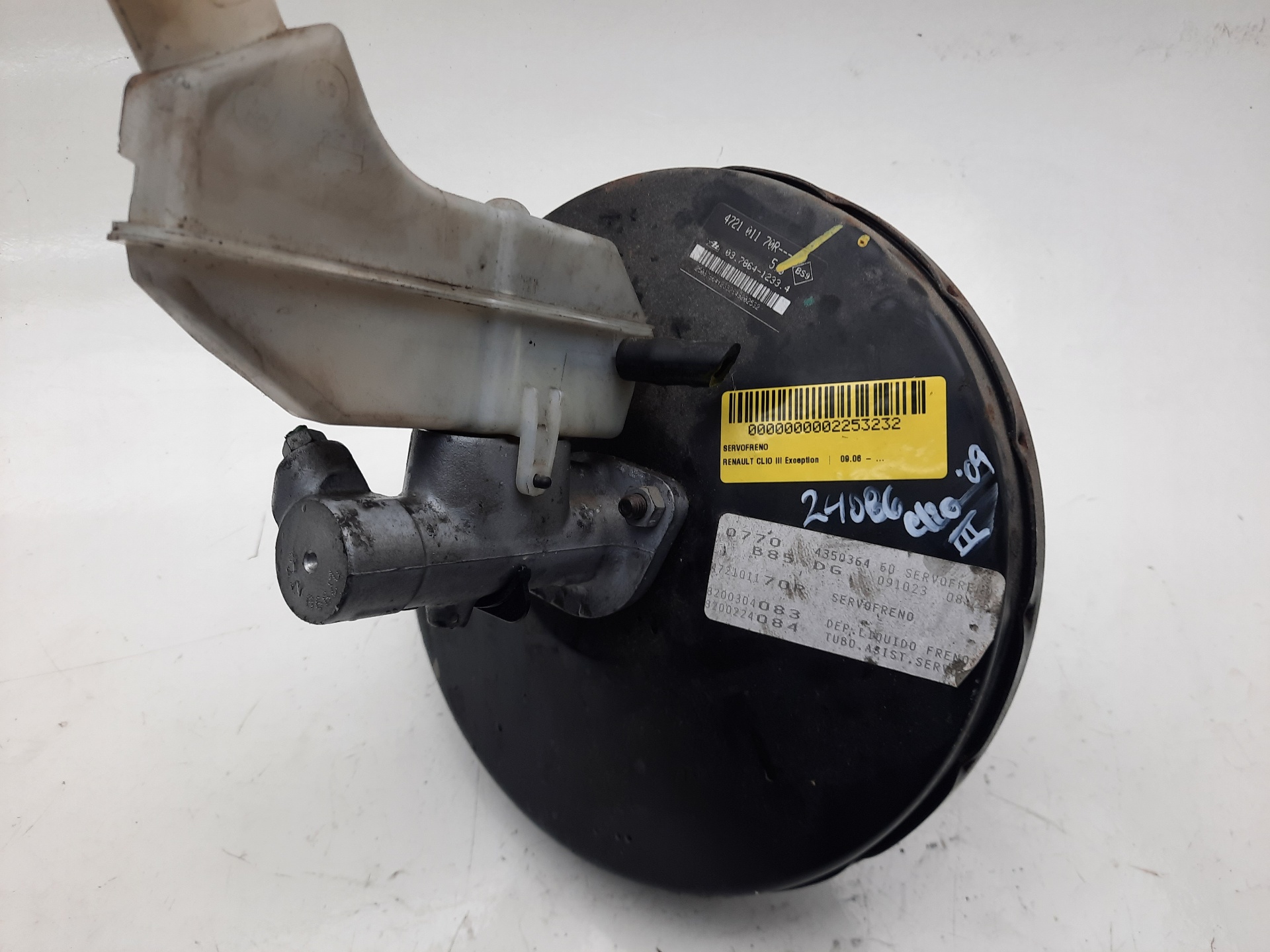 RENAULT Clio 2 generation (1998-2013) Brake Servo Booster 472101170R 20139533