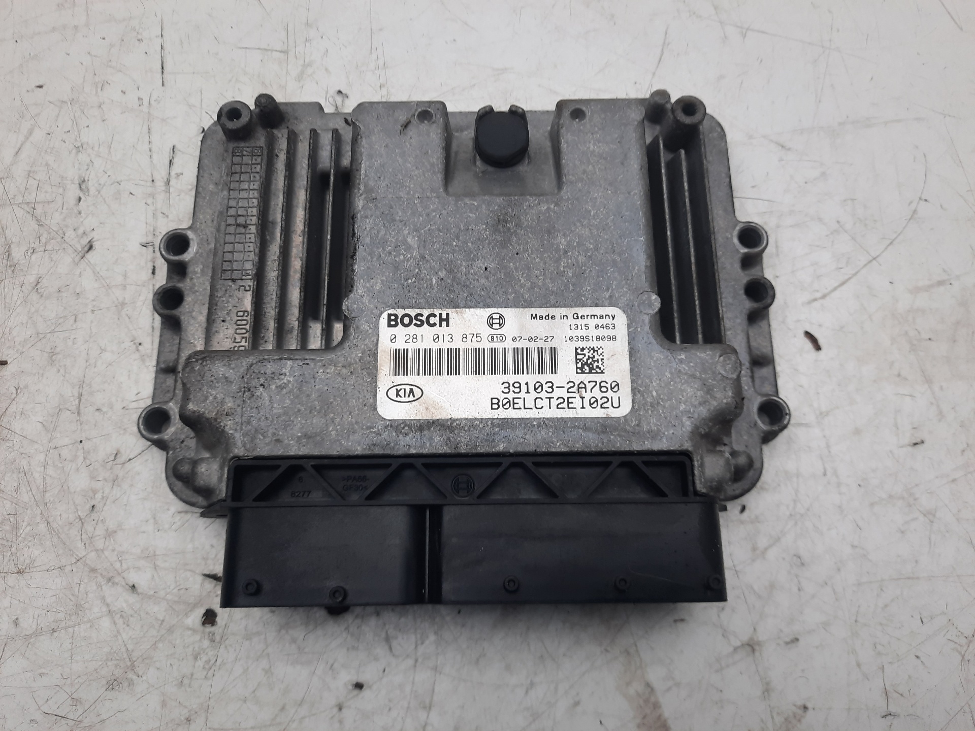 KIA Cee'd 1 generation (2007-2012) Motorstyrenhet ECU 0281013875, 391032A760 18631956