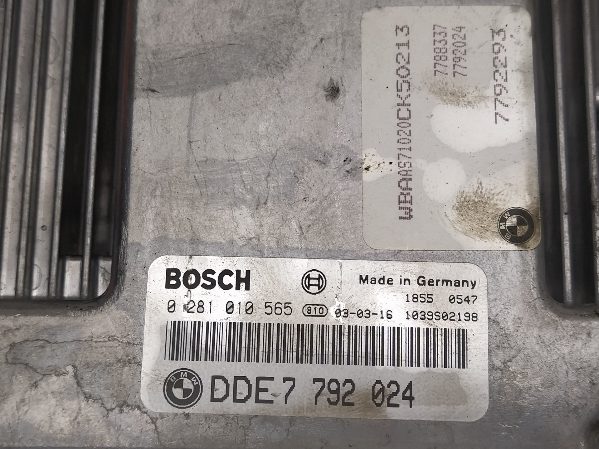 BMW 3 Series E46 (1997-2006) Motorkontrolenhed ECU 0281010565,DDE7792024 21612025