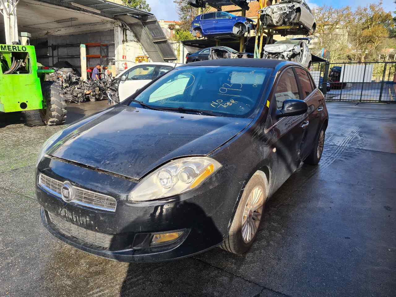 FIAT Bravo 2 generation (2007-2011) Priekšējo kreiso durvju logu pacēlājs 1060308 18570031