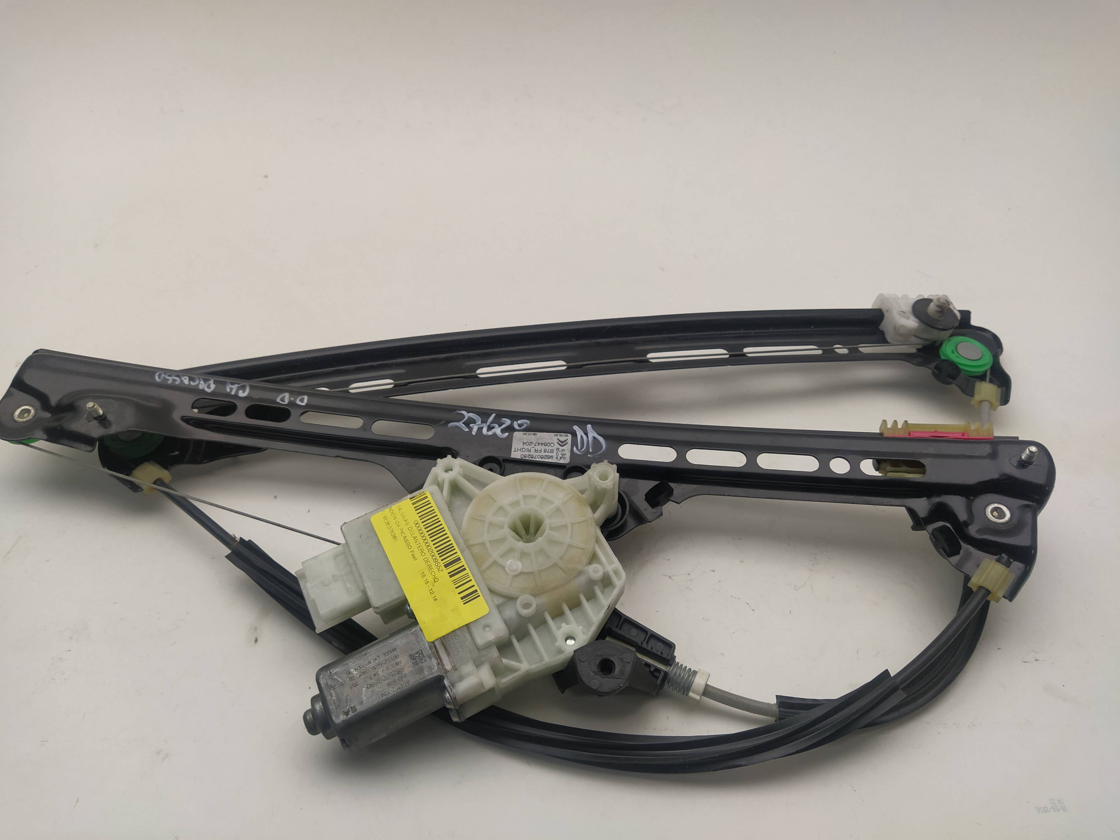 CITROËN C4 Picasso 2 generation (2013-2018) Forreste højre dør vinduesregulator 9826076280 18576315