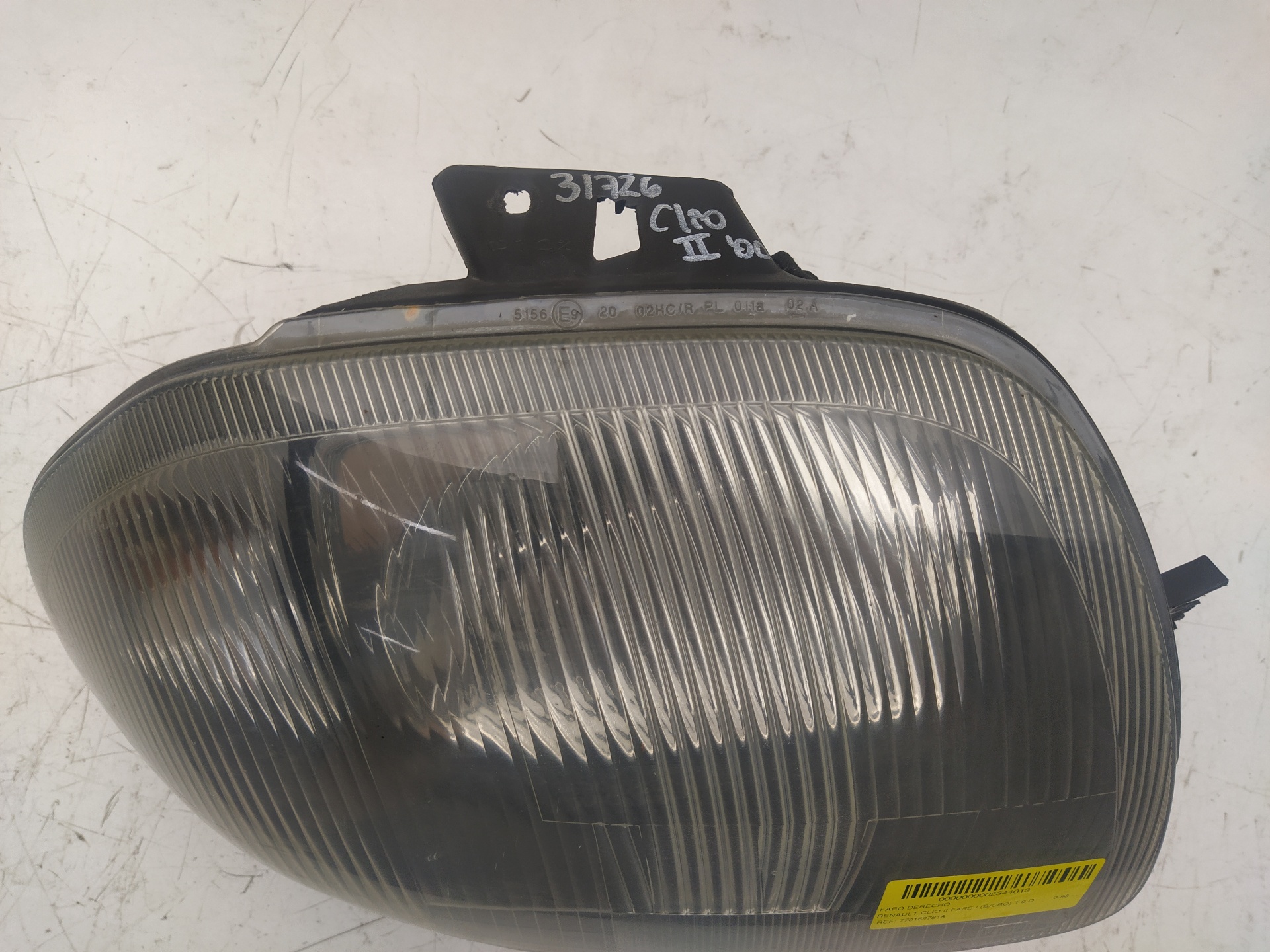 VAUXHALL Clio 3 generation (2005-2012) Front Right Headlight 7701697618 24025341