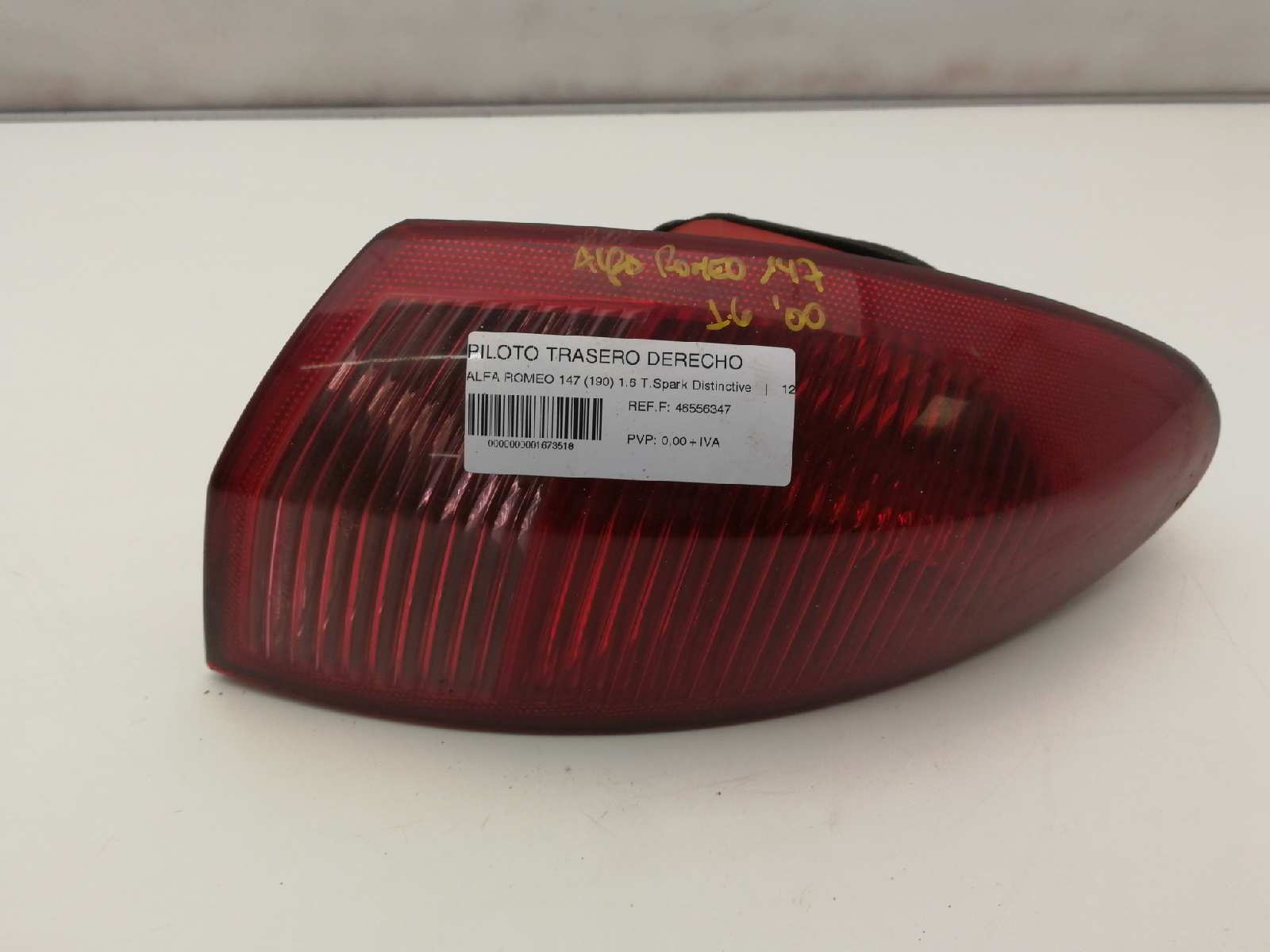 ALFA ROMEO 147 2 generation (2004-2010) Rear Right Taillight Lamp 46556347 18505137