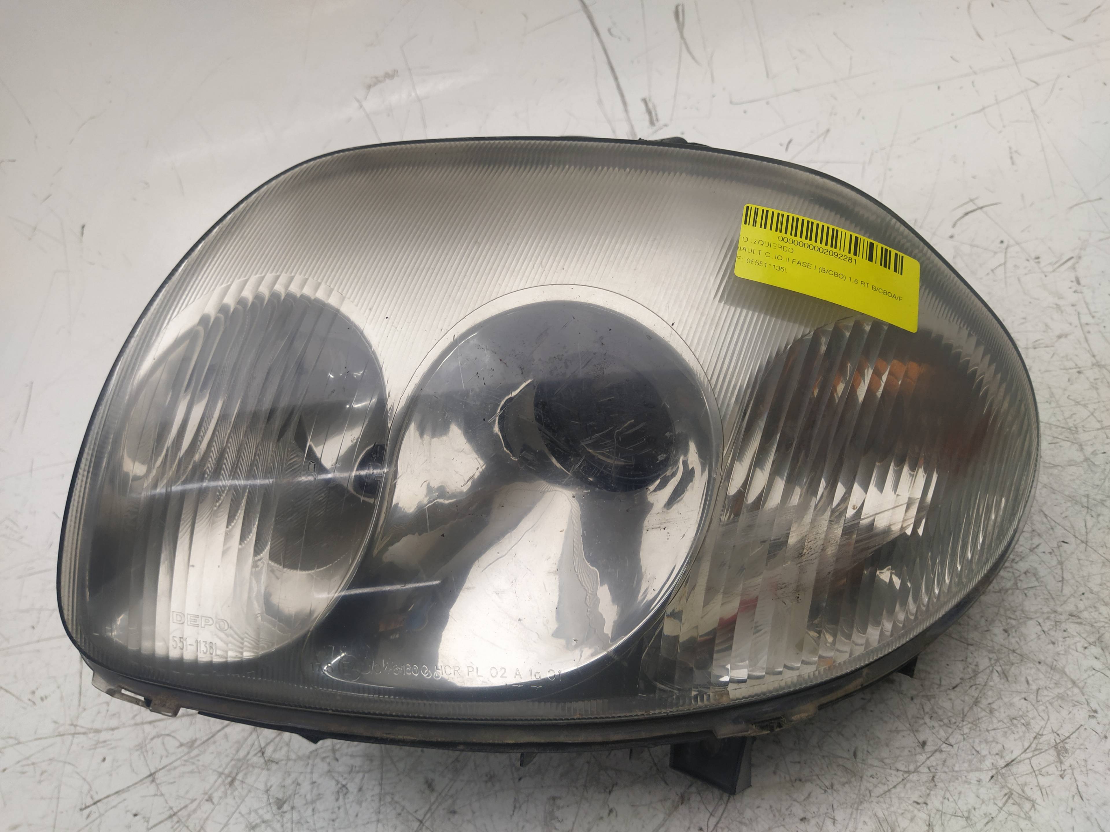 VAUXHALL Clio 2 generation (1998-2013) Front Left Headlight 085511136L 18597014