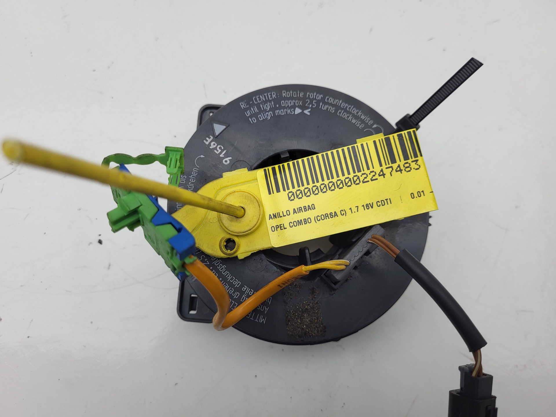 OPEL Combo C (2001-2011) Rat Slip Ring Squib 24459849, 1610662 18662285