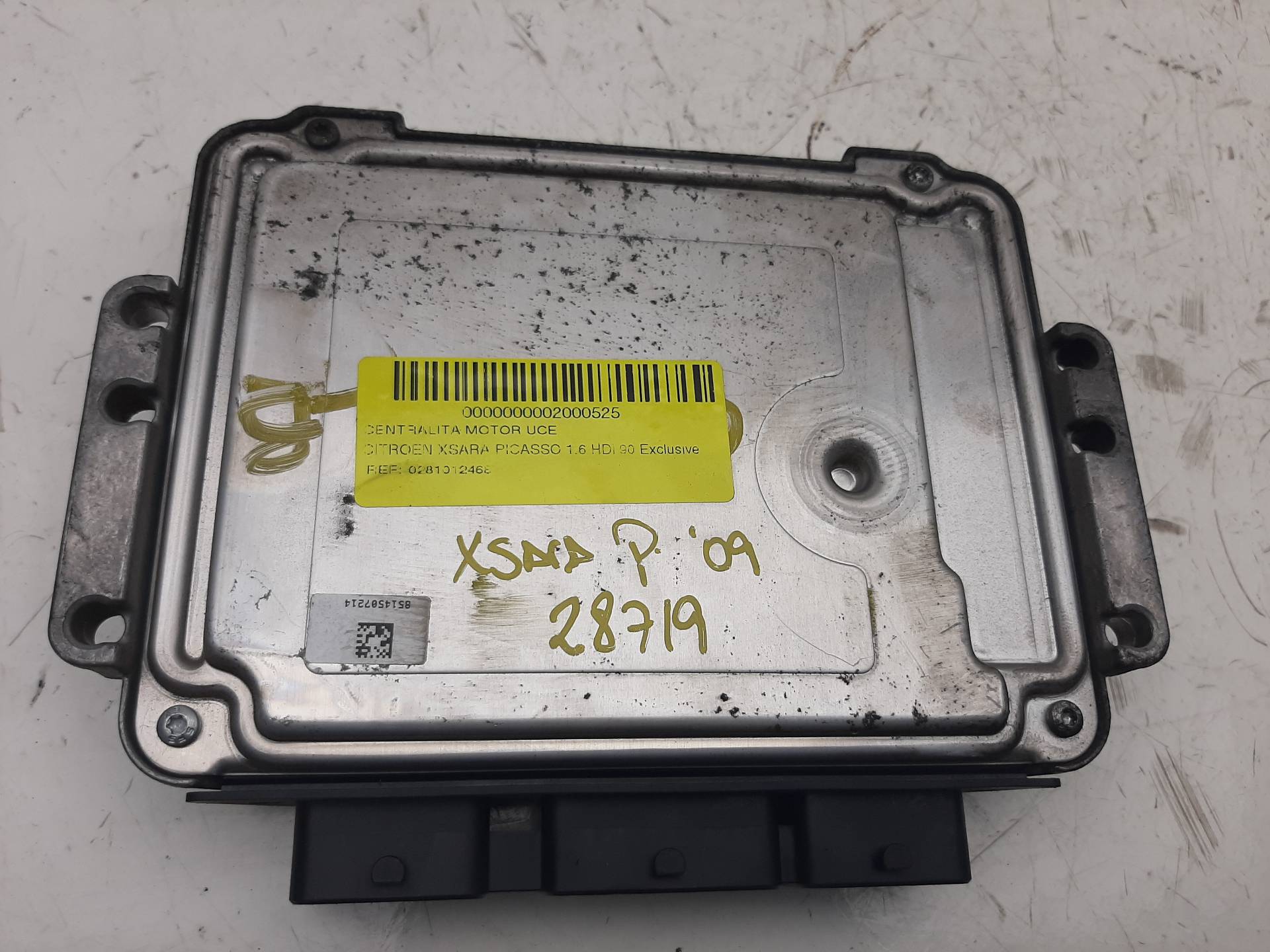 CITROËN Xsara Picasso 1 generation (1999-2010) Engine Control Unit ECU 0281012468, 9663268380 18574167