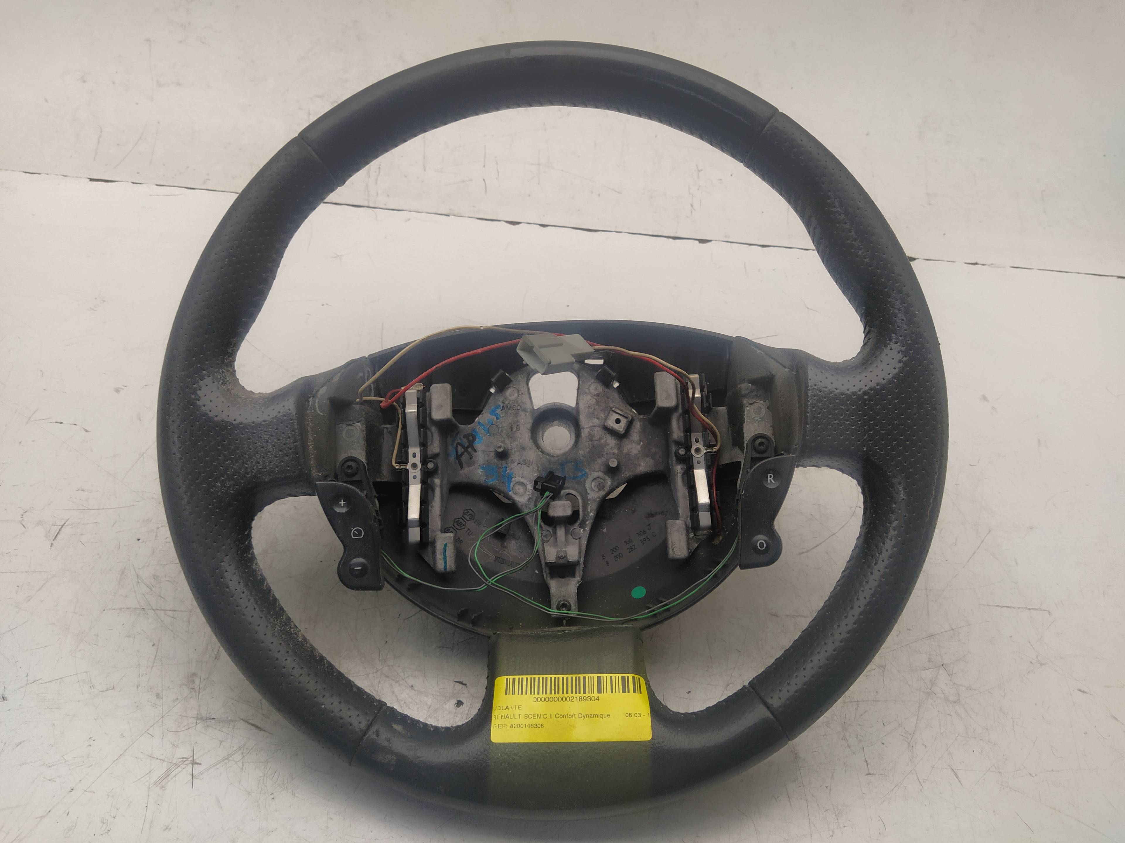 DODGE Scenic 2 generation (2003-2010) Steering Wheel 8200106306 18631157