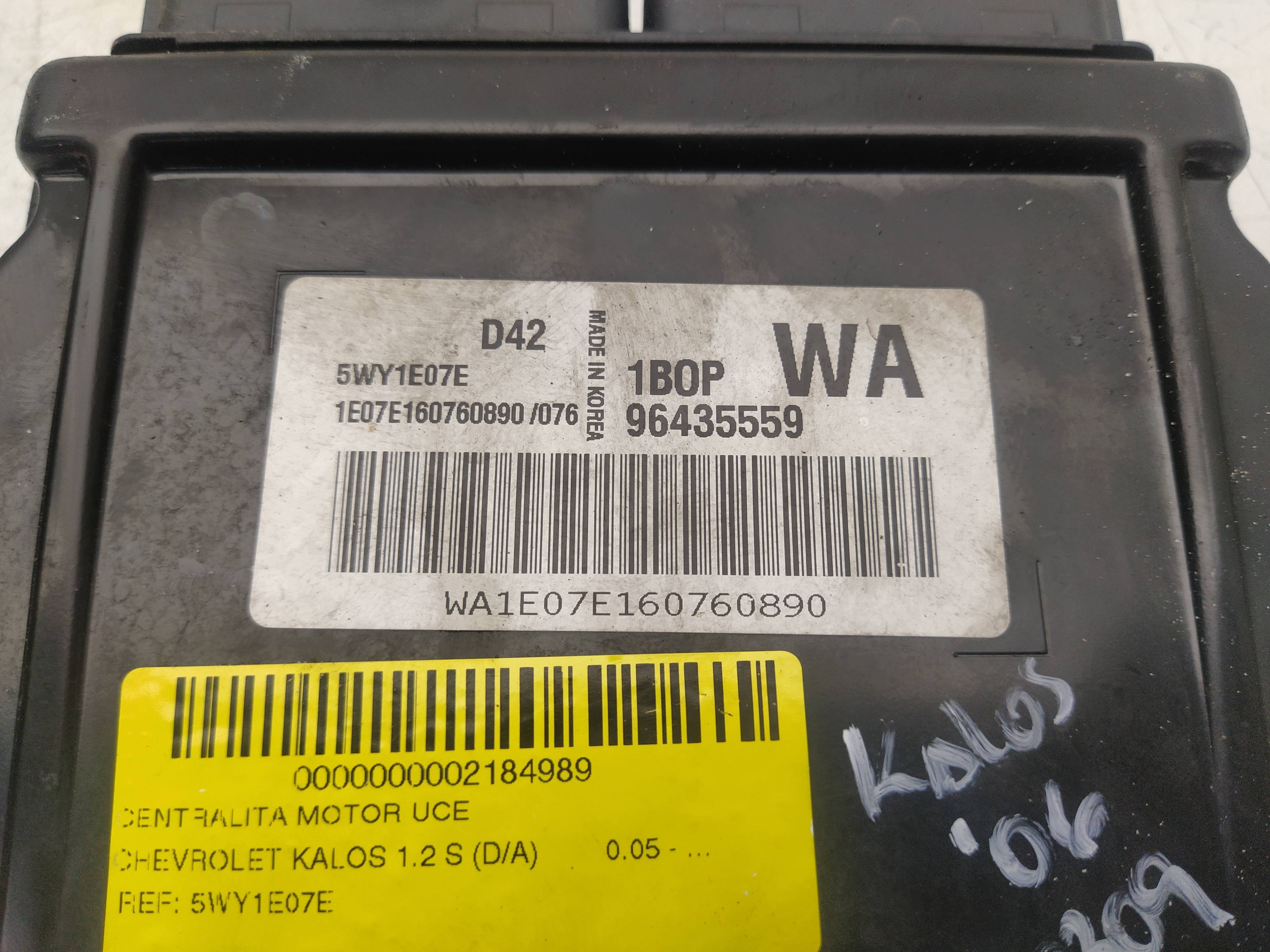 MITSUBISHI Kalos 1 generation (2002-2020) Calculateur d'unité de commande du moteur 5WY1E07E,96435559 18630589