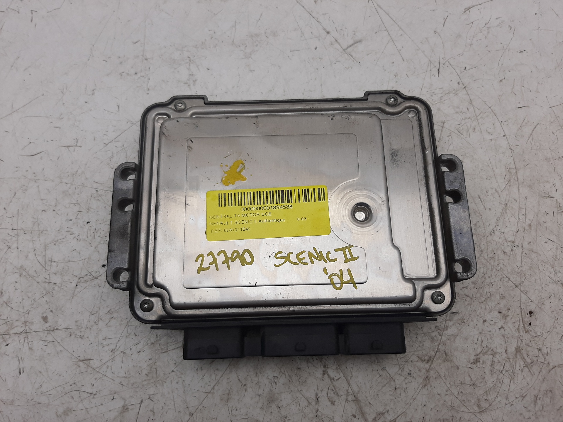 RENAULT Scenic 2 generation (2003-2010) Engine Control Unit ECU 0281011549,8200310863 18554050