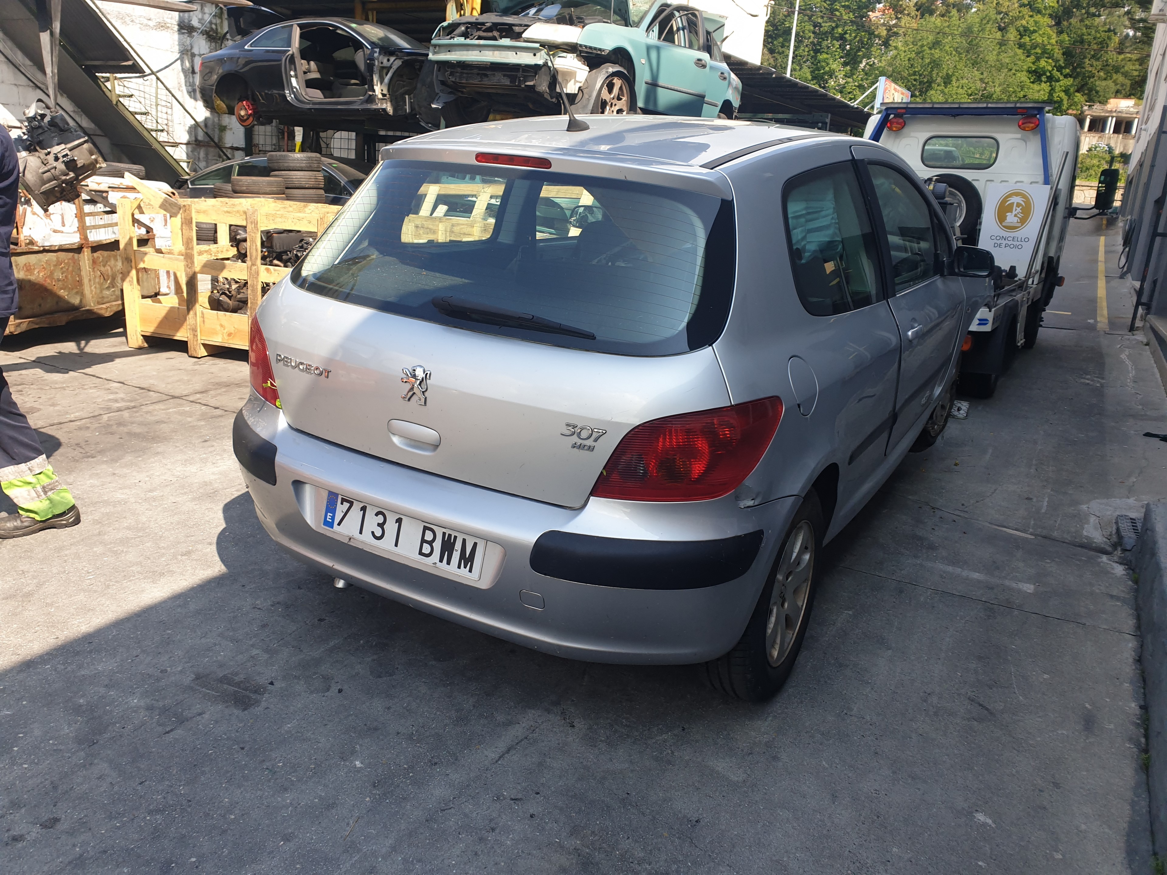 PEUGEOT 307 1 generation (2001-2008) Стеклоподъемник передней левой двери 9634457380 20198868