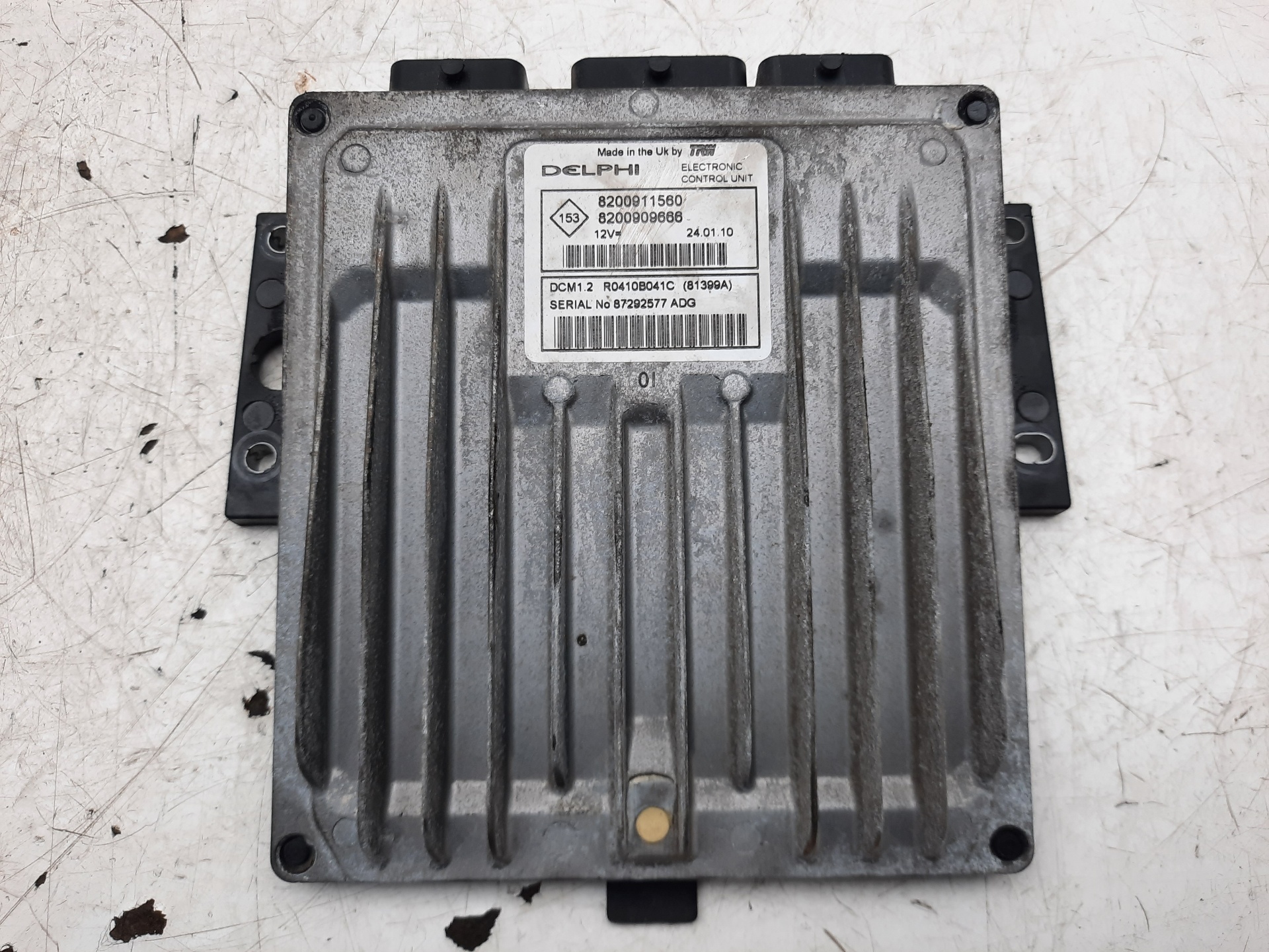 AUDI Clio 2 generation (1998-2013) Engine Control Unit ECU 8200911560,8200909666 18658575