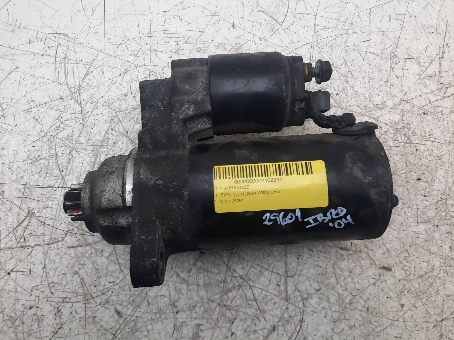 SEAT Cordoba 2 generation (1999-2009) Starter Motor 0001125051 20569253