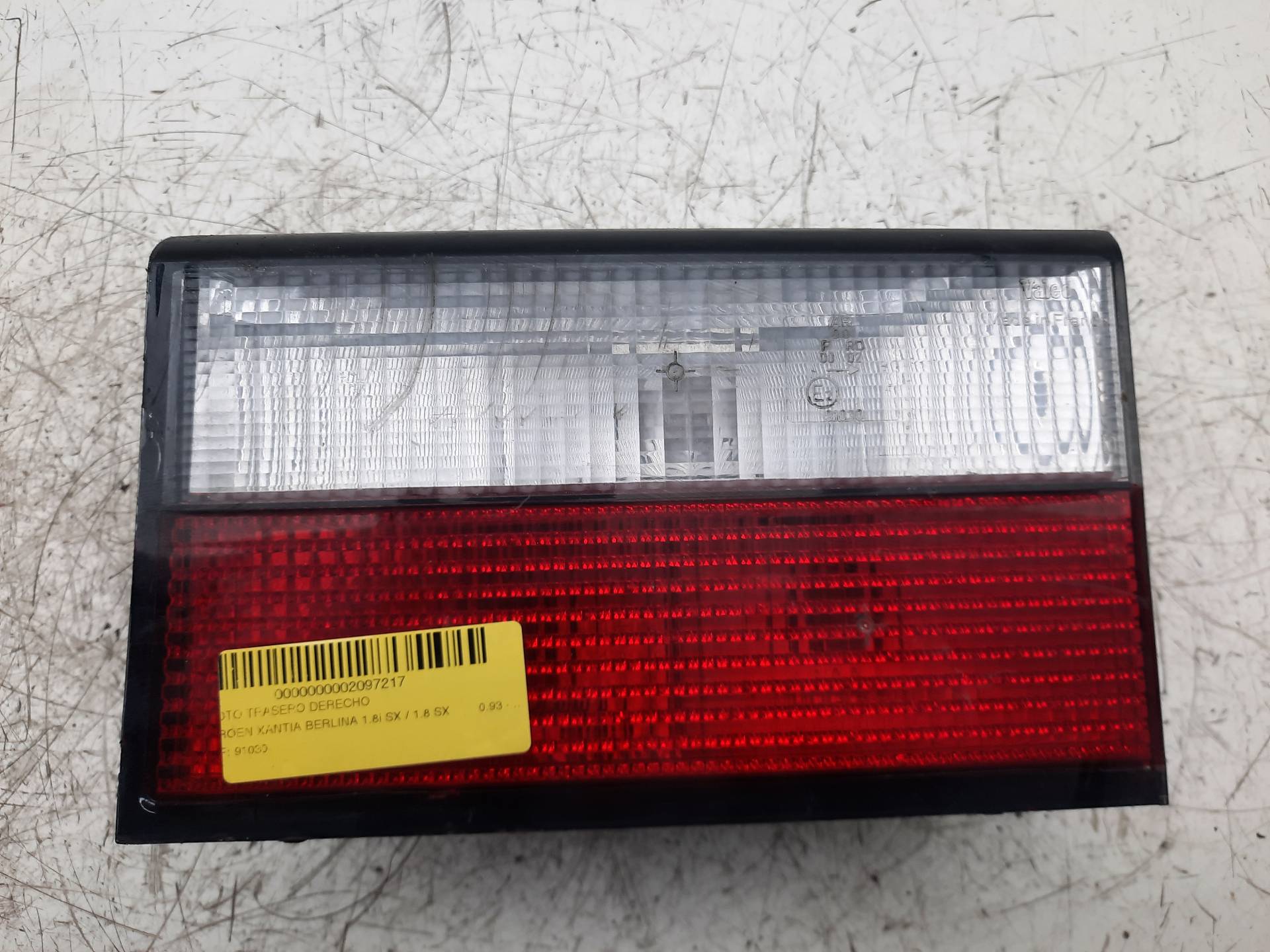 CITROËN Xantia X1 (1993-1998) Rear Right Taillight Lamp 91030 18599165