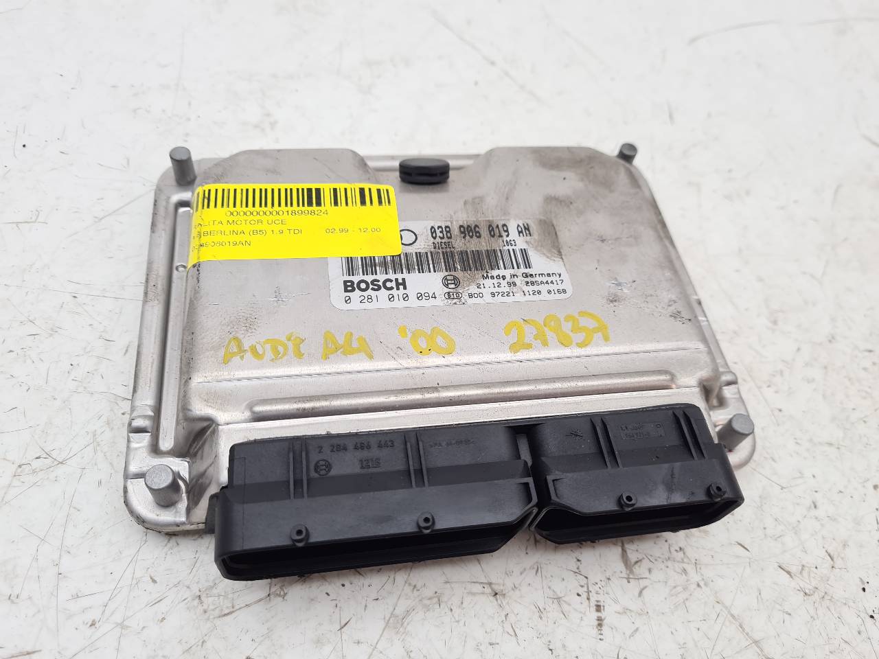 OPEL A4 B5/8D (1994-2001) Engine Control Unit ECU 038906019AN,0281010094 18554731