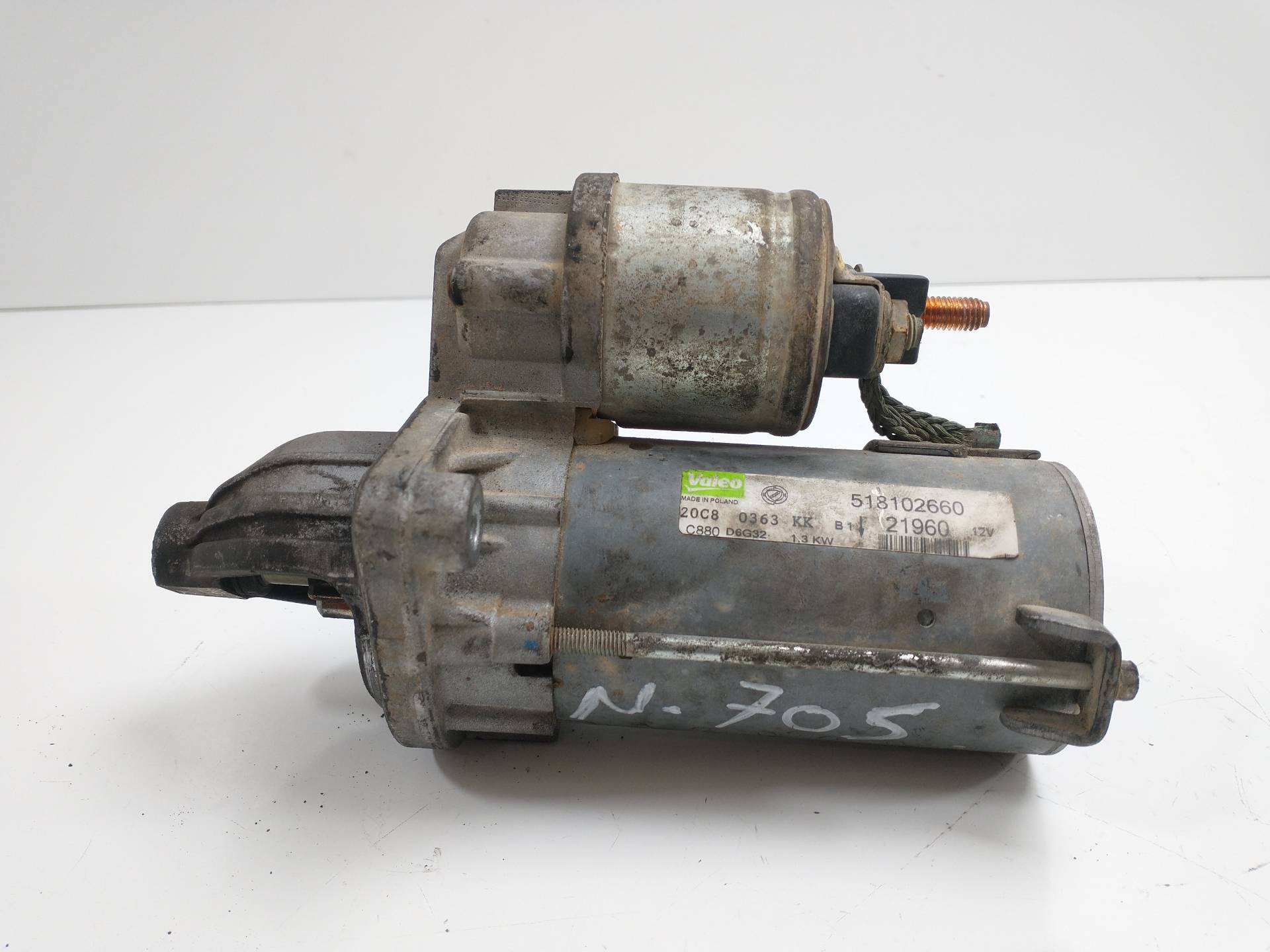 FIAT Doblo 1 generation (2001-2017) Starter Motor 518102660,20C80363KK,D6G32 19999005