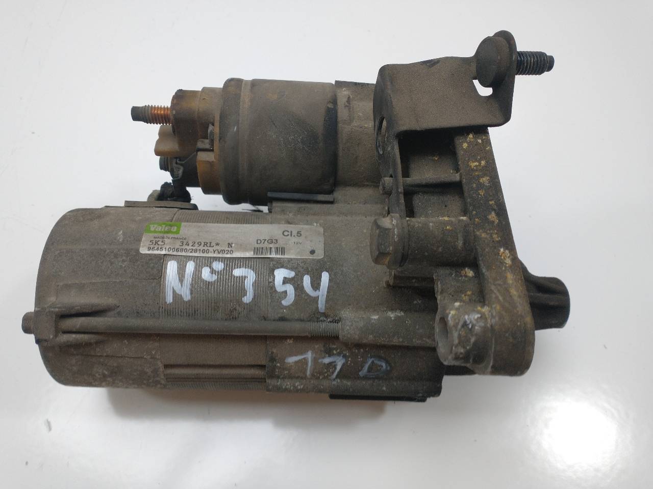 PEUGEOT 307 1 generation (2001-2008) Starter Motor D7G3, CL15 19970507