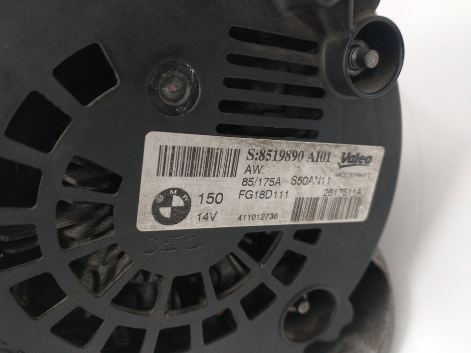 BMW 1 Series F20/F21 (2011-2020) Alternator 8519890A101, 2617511A, FG18D111 25951612