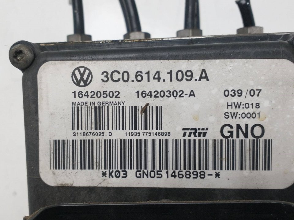 VOLKSWAGEN Passat B6 (2005-2010) Абс блок 3C0614109A,16420302A 25950669