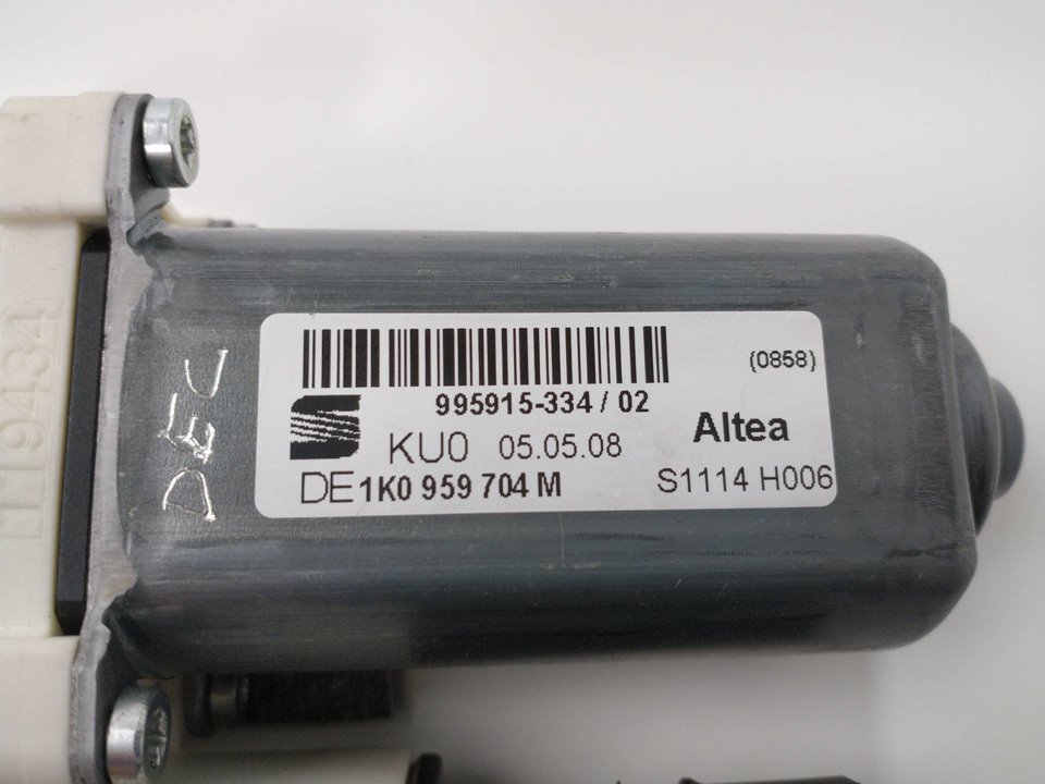 SEAT Toledo 3 generation (2004-2010) Rear Right Door Window Control Motor 1K0959704M,99591533402,1K0959704M 25951681